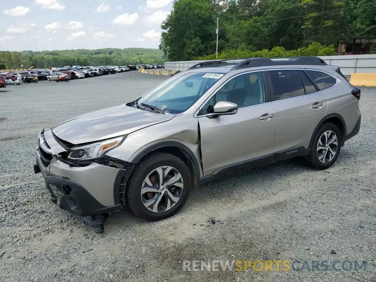 1 Photograph of a damaged car 4S4BTANC9L3249260 SUBARU OUTBACK 2020