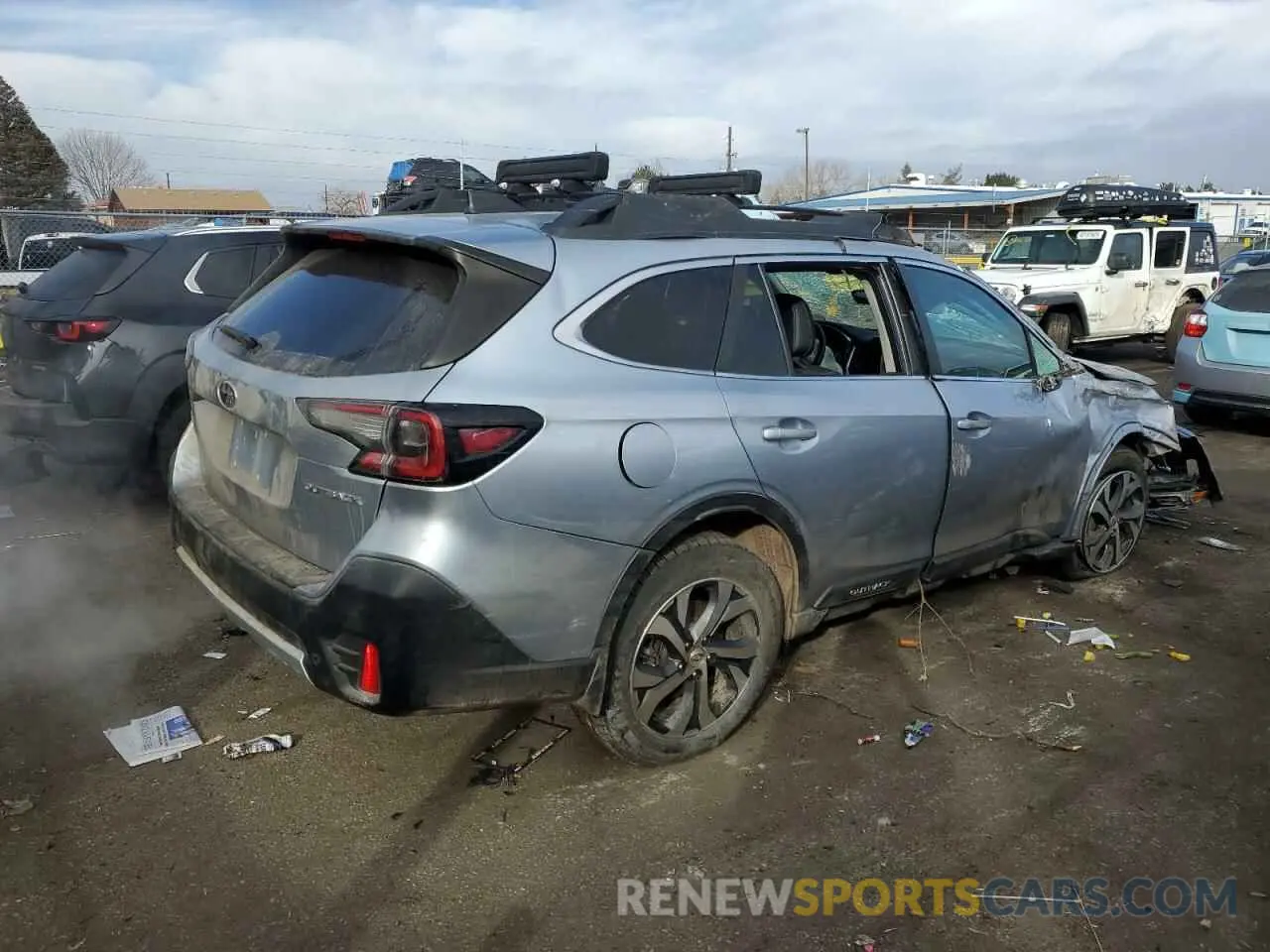 3 Photograph of a damaged car 4S4BTANCXL3121786 SUBARU OUTBACK 2020
