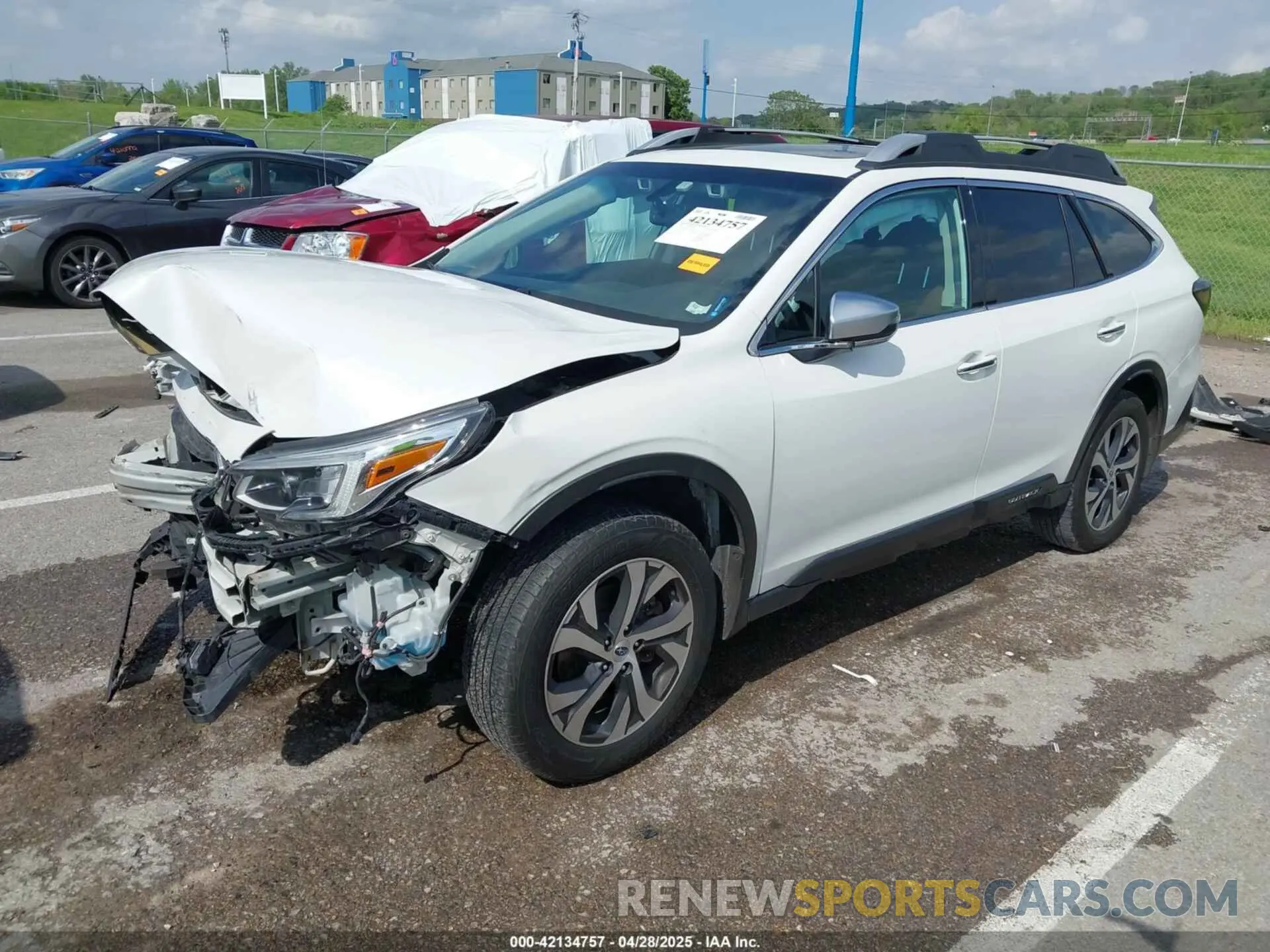 2 Photograph of a damaged car 4S4BTAPC0L3100362 SUBARU OUTBACK 2020