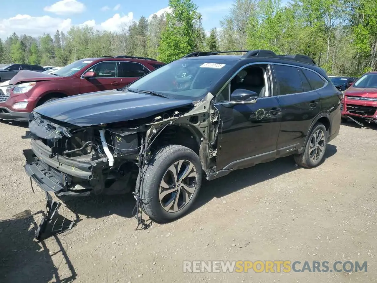 1 Photograph of a damaged car 4S4BTDNC5L3111829 SUBARU OUTBACK 2020