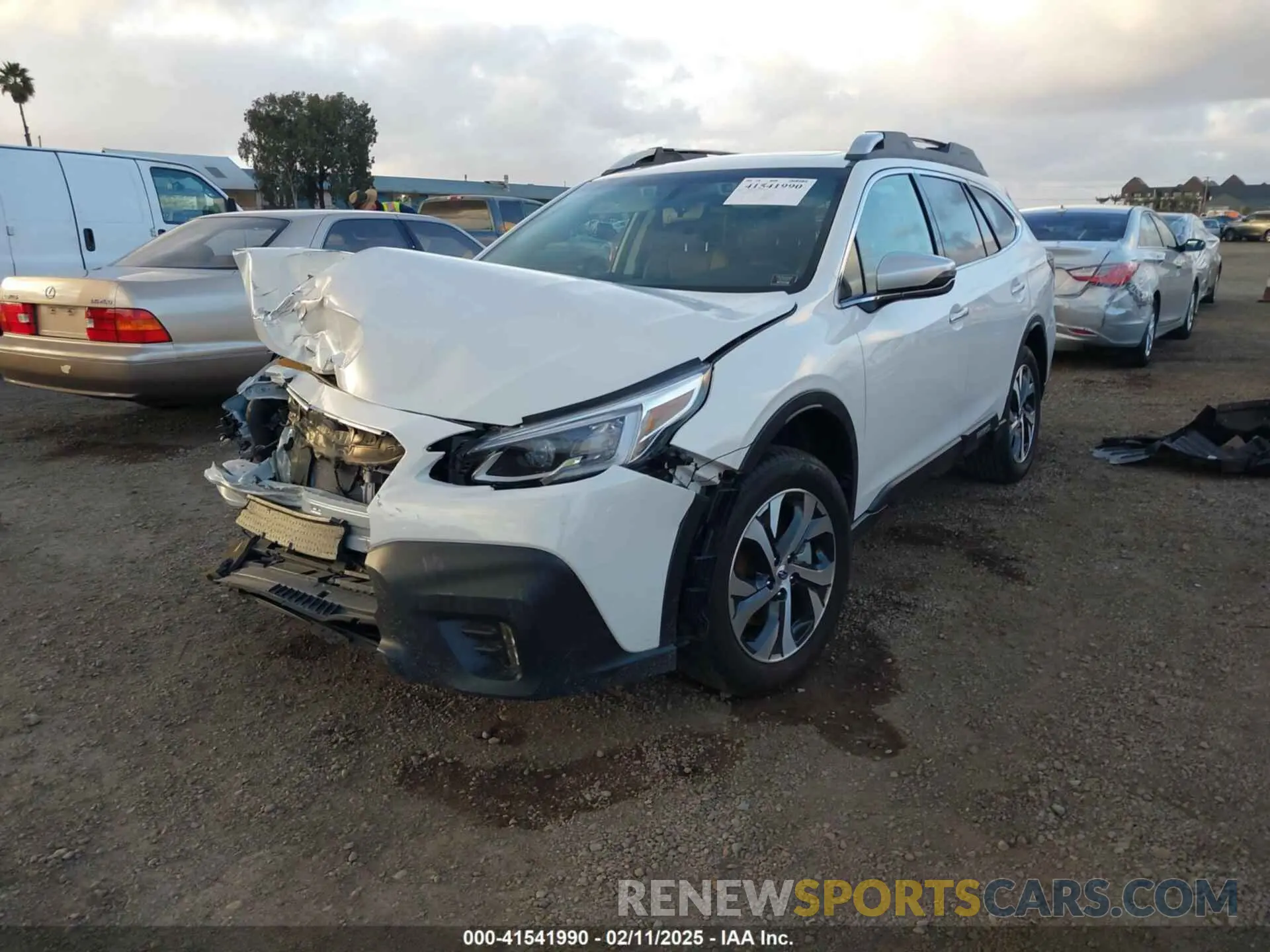 2 Photograph of a damaged car 4S4BTGPD1L3136931 SUBARU OUTBACK 2020
