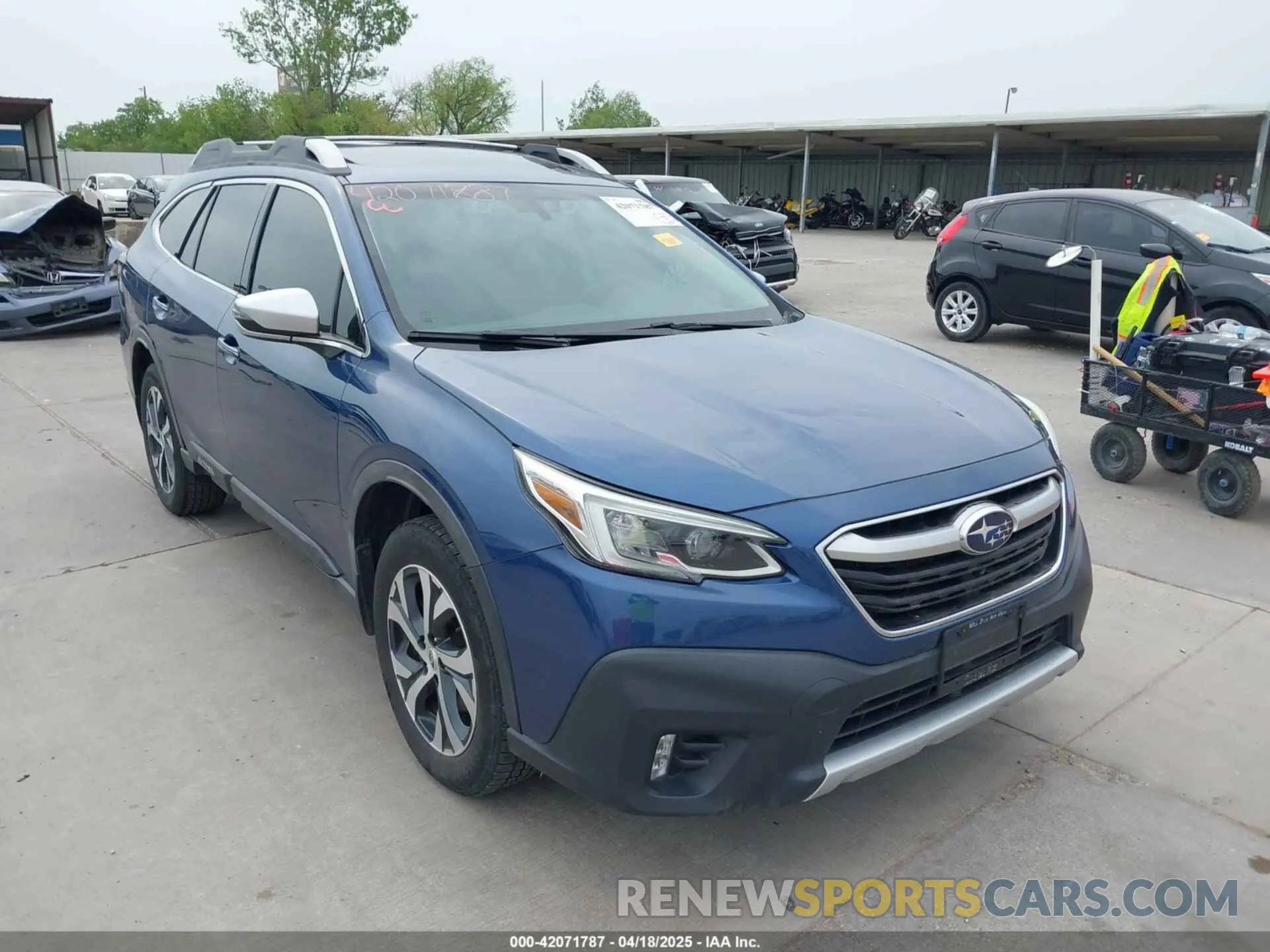 1 Photograph of a damaged car 4S4BTGPD3L3187704 SUBARU OUTBACK 2020