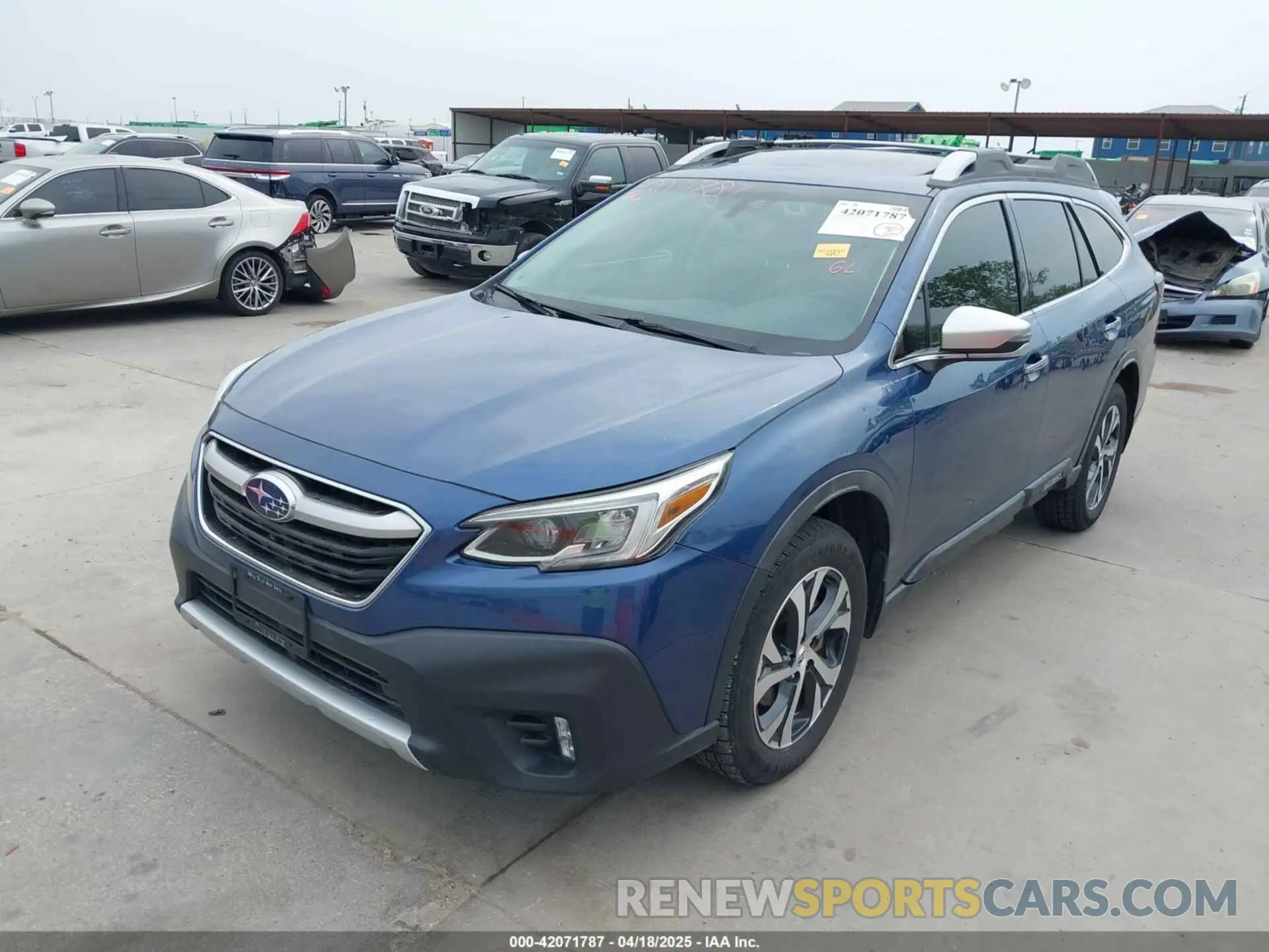 2 Photograph of a damaged car 4S4BTGPD3L3187704 SUBARU OUTBACK 2020