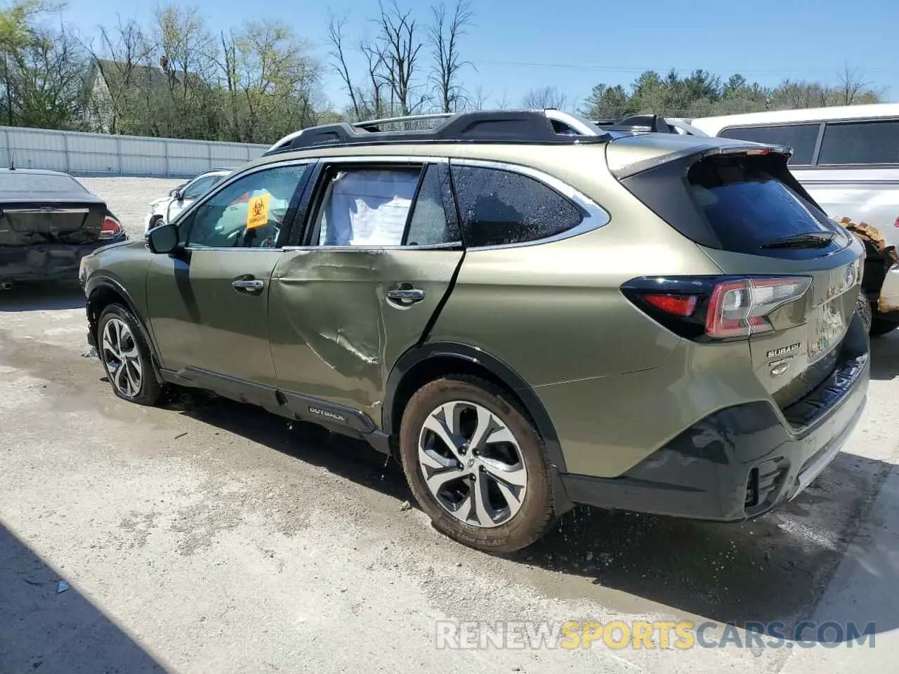 2 Photograph of a damaged car 4S4BTGPD4L3152444 SUBARU OUTBACK 2020