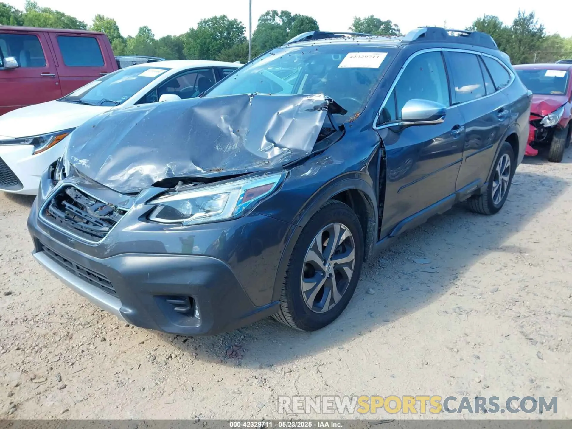 2 Photograph of a damaged car 4S4BTGPDXL3100459 SUBARU OUTBACK 2020
