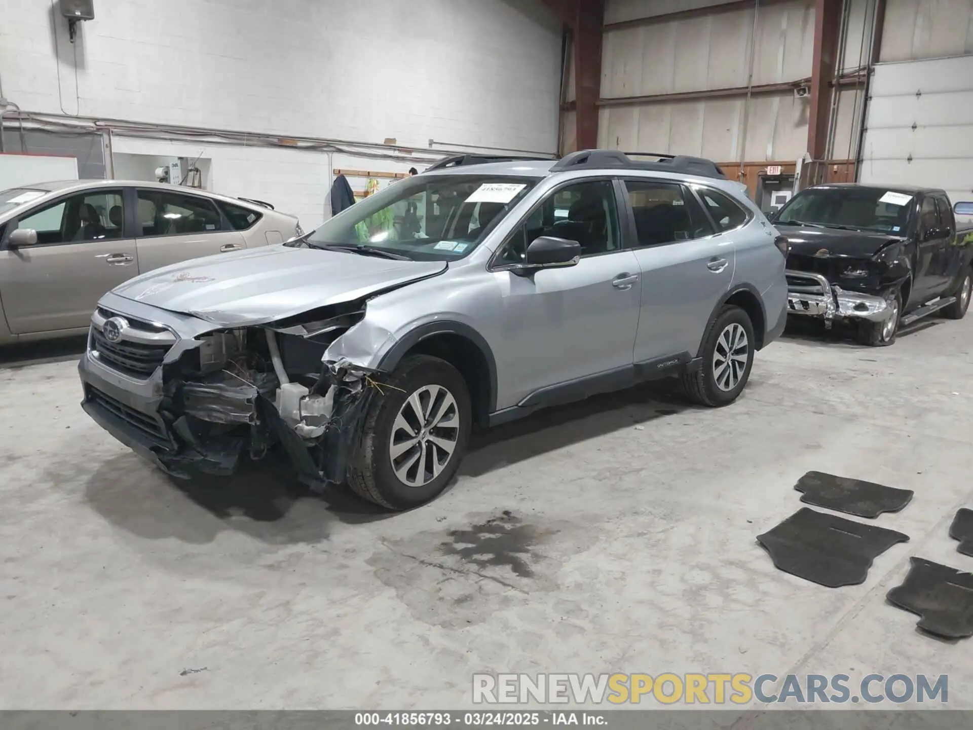 2 Photograph of a damaged car 4S4BTAAC9M3106994 SUBARU OUTBACK 2021