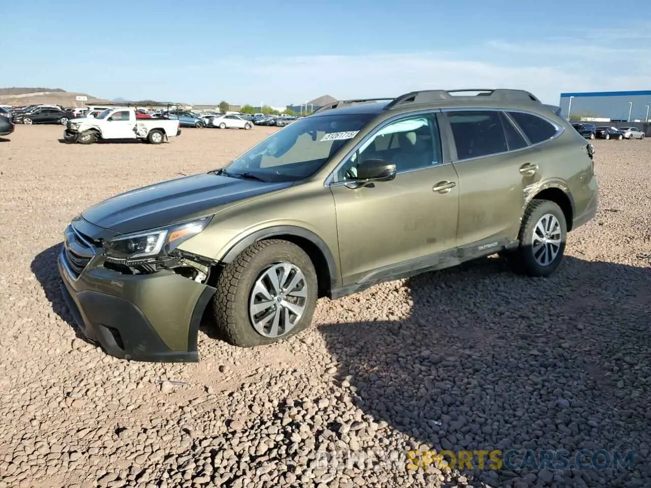 1 Photograph of a damaged car 4S4BTACC0M3116746 SUBARU OUTBACK 2021