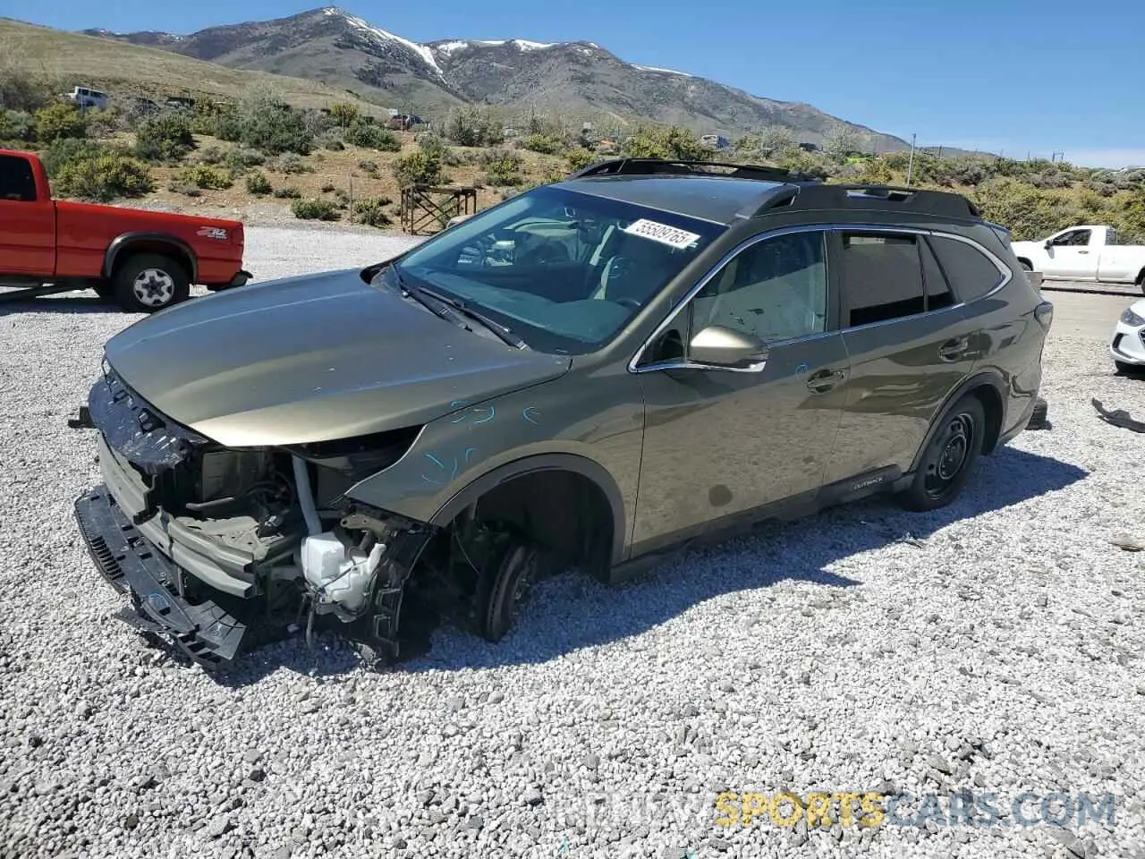 1 Photograph of a damaged car 4S4BTACC5M3103393 SUBARU OUTBACK 2021