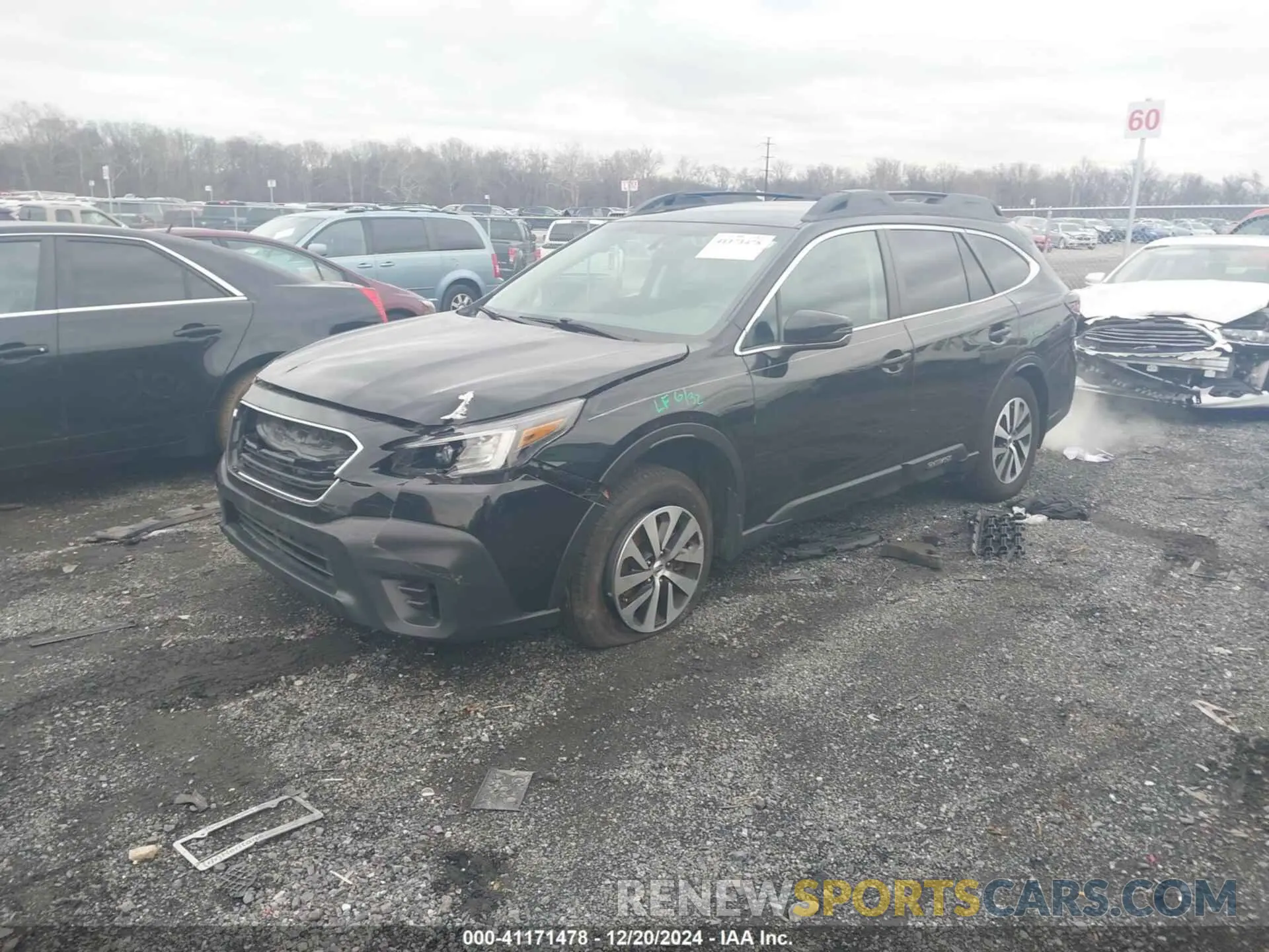2 Photograph of a damaged car 4S4BTADC1M3125390 SUBARU OUTBACK 2021