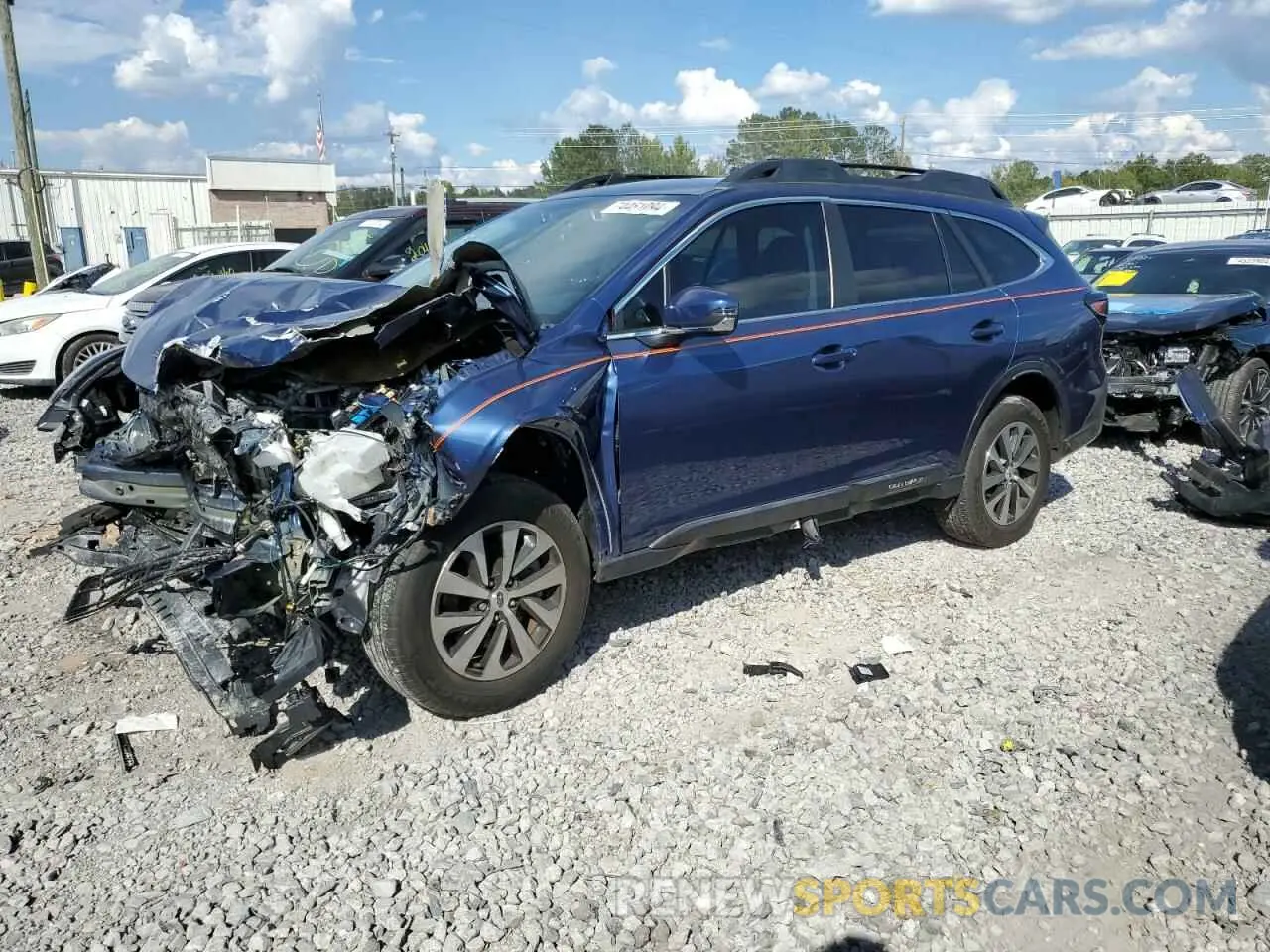 1 Photograph of a damaged car 4S4BTADC1M3189526 SUBARU OUTBACK 2021