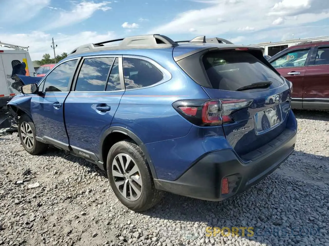 2 Photograph of a damaged car 4S4BTADC1M3189526 SUBARU OUTBACK 2021