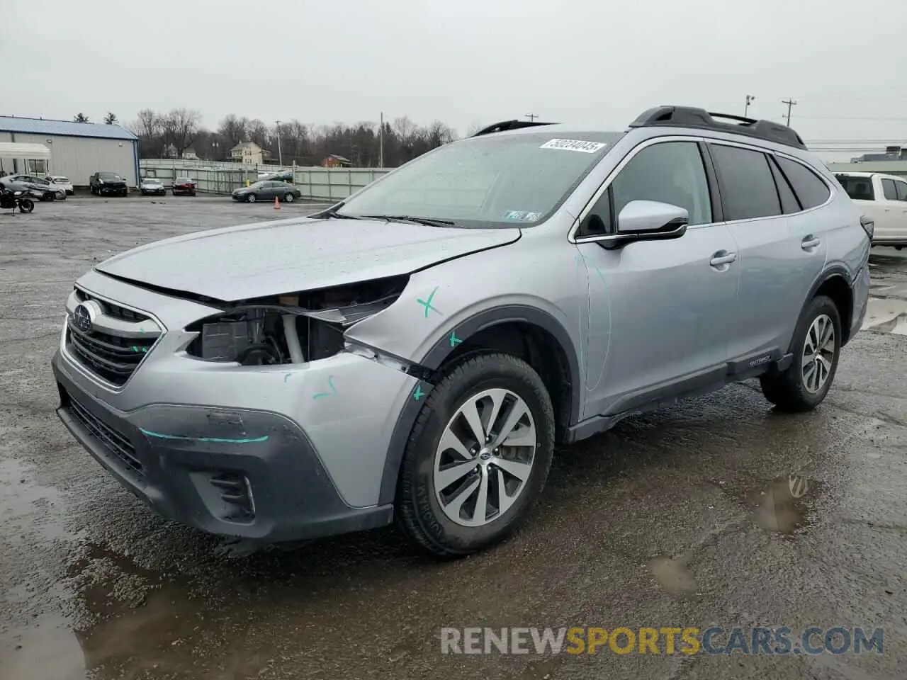 1 Photograph of a damaged car 4S4BTADC4M3199287 SUBARU OUTBACK 2021