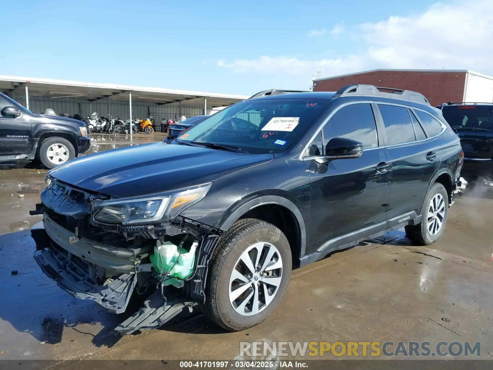 2 Photograph of a damaged car 4S4BTADC5M3159963 SUBARU OUTBACK 2021