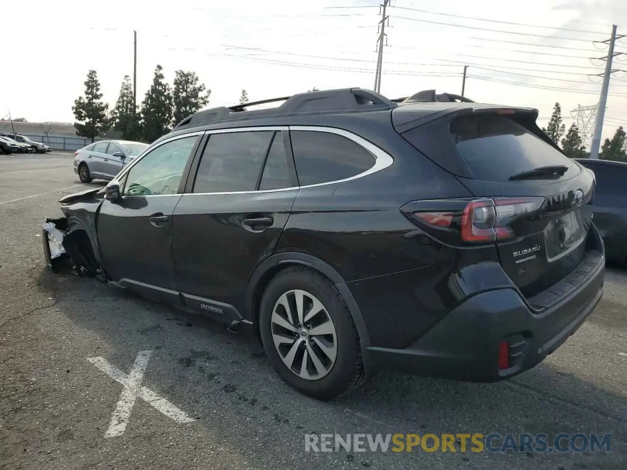 2 Photograph of a damaged car 4S4BTAFC1M3149685 SUBARU OUTBACK 2021