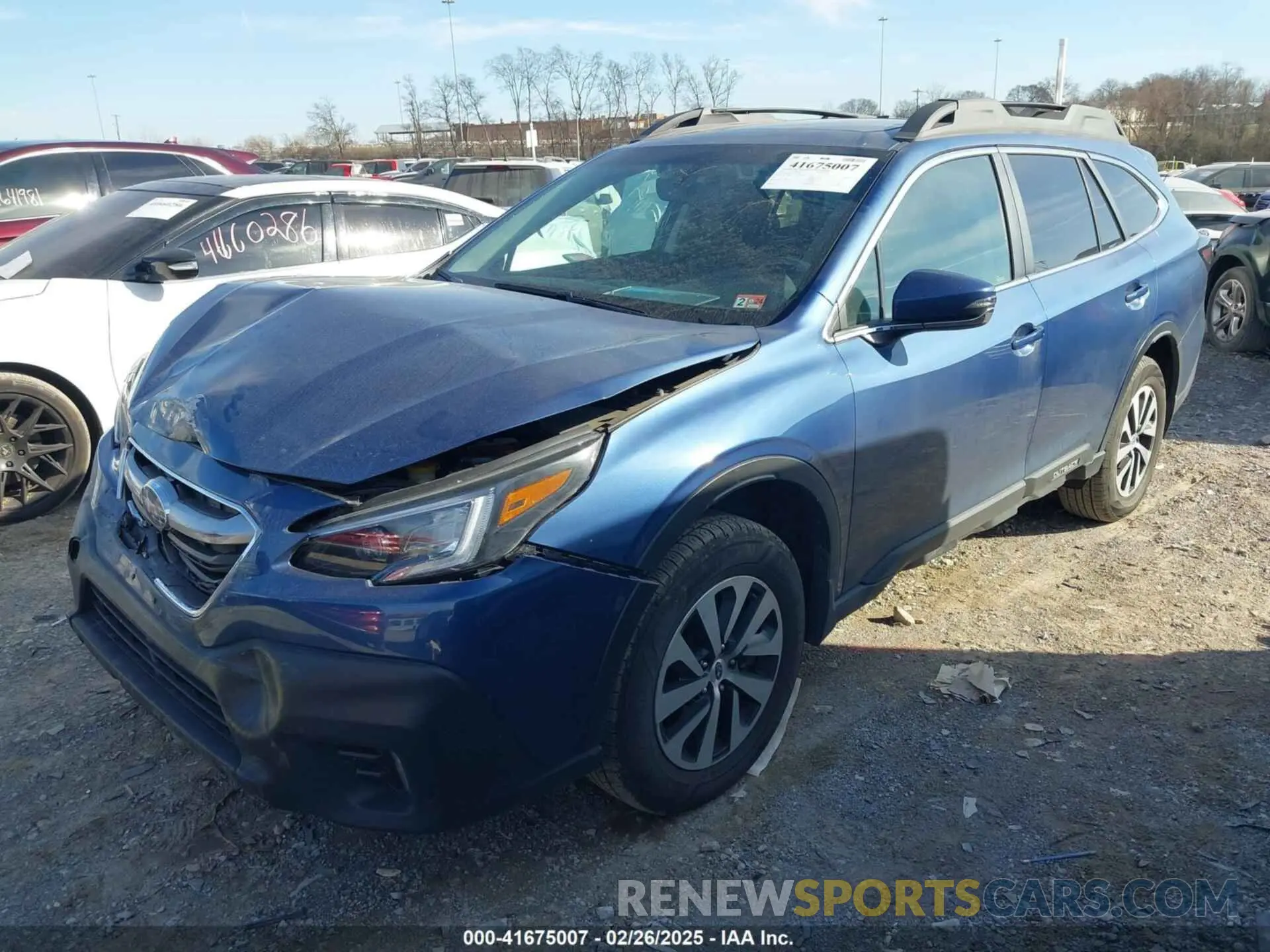 2 Photograph of a damaged car 4S4BTAFC1M3157690 SUBARU OUTBACK 2021