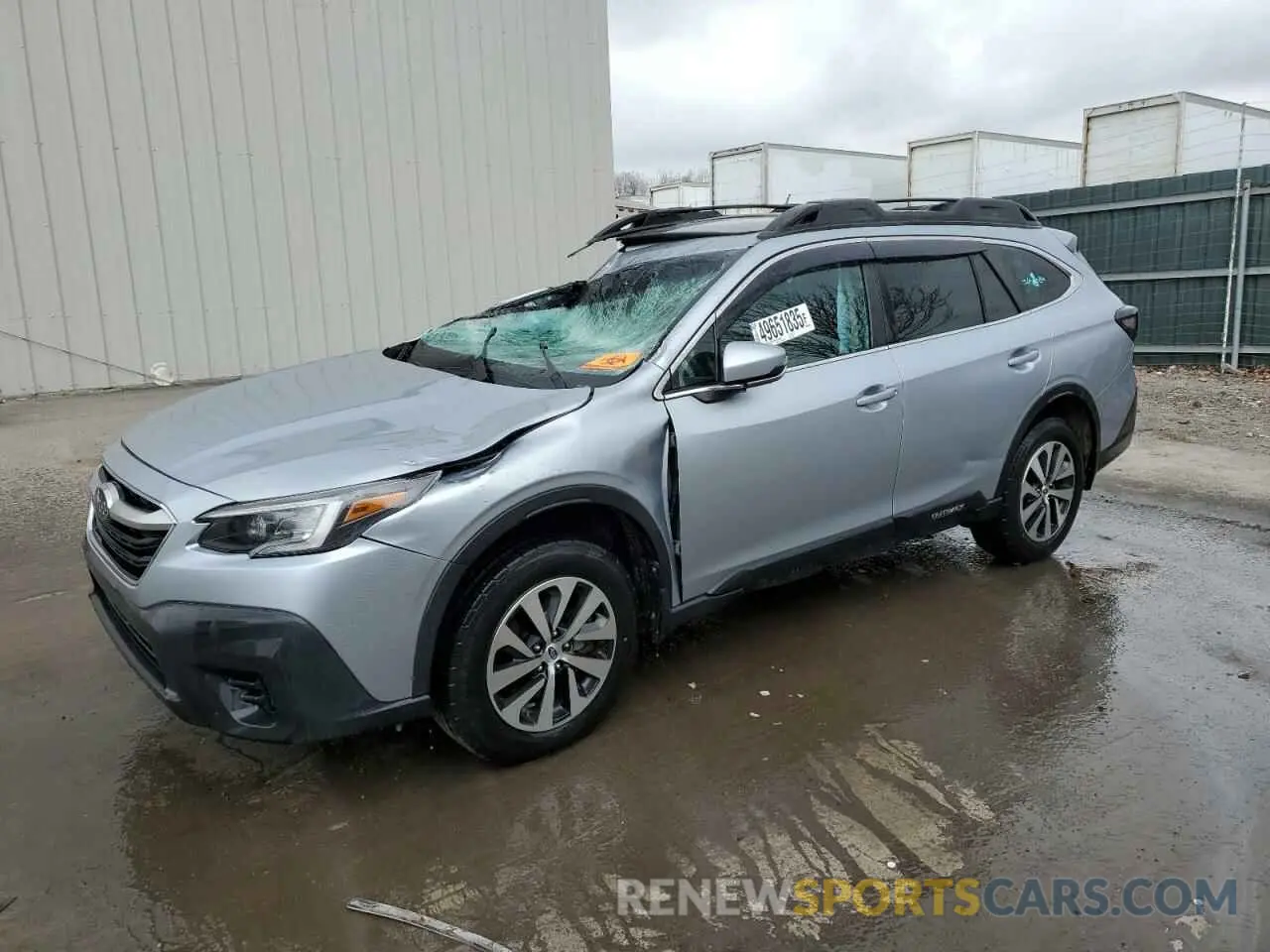 1 Photograph of a damaged car 4S4BTAFC2M3217931 SUBARU OUTBACK 2021