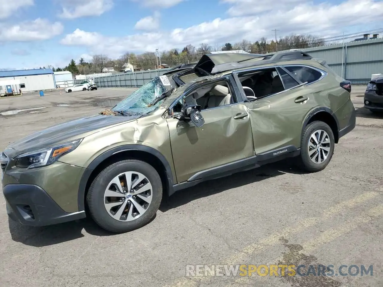 1 Photograph of a damaged car 4S4BTAFC3M3113867 SUBARU OUTBACK 2021