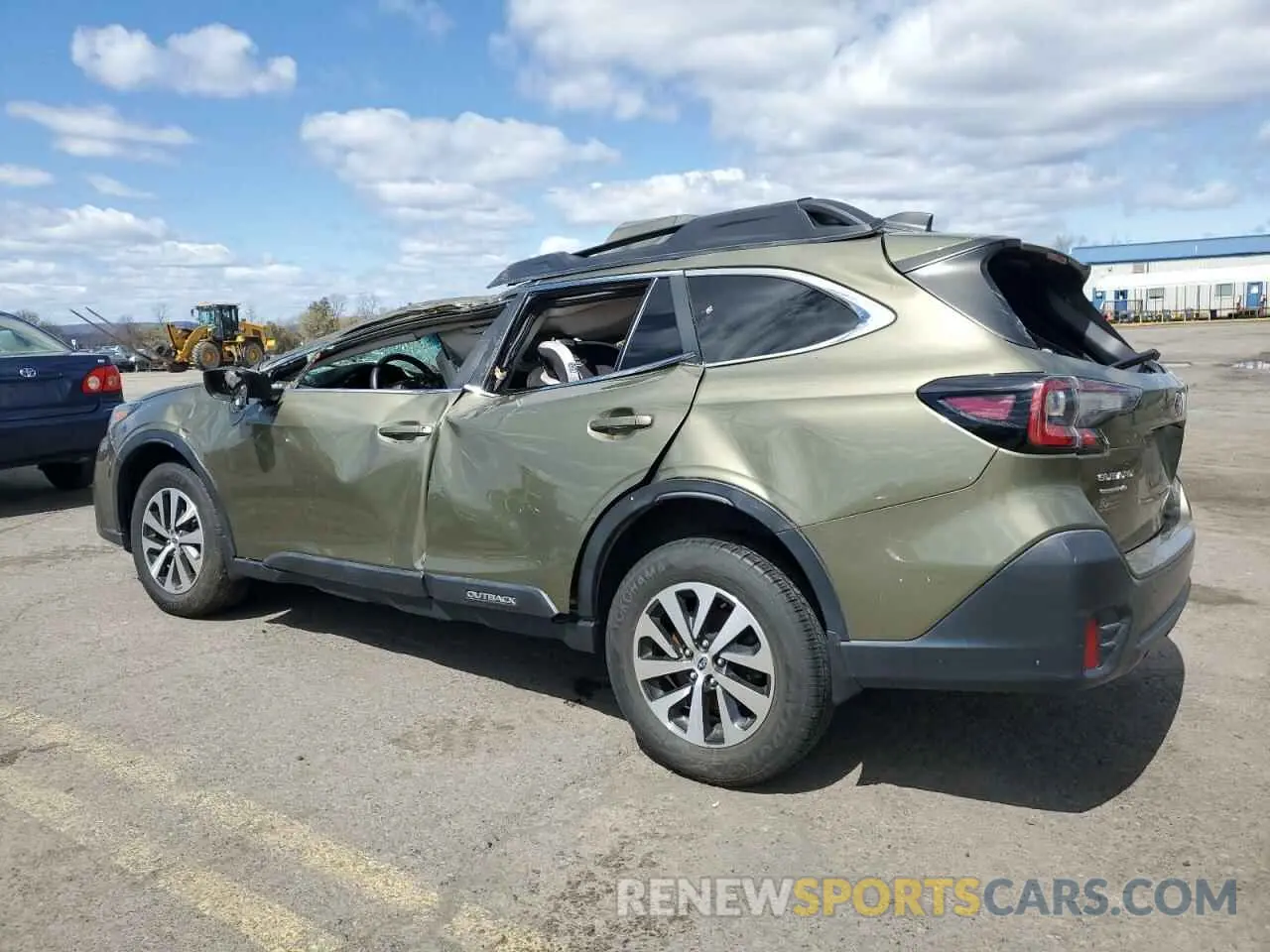 2 Photograph of a damaged car 4S4BTAFC3M3113867 SUBARU OUTBACK 2021