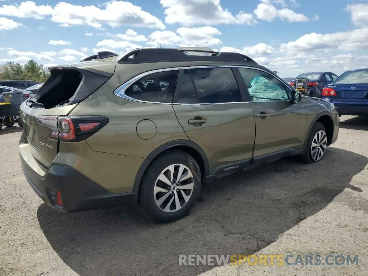 3 Photograph of a damaged car 4S4BTAFC3M3113867 SUBARU OUTBACK 2021