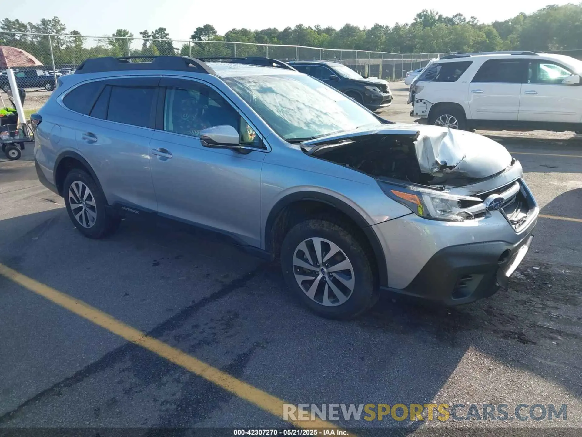 1 Photograph of a damaged car 4S4BTAFC3M3127512 SUBARU OUTBACK 2021