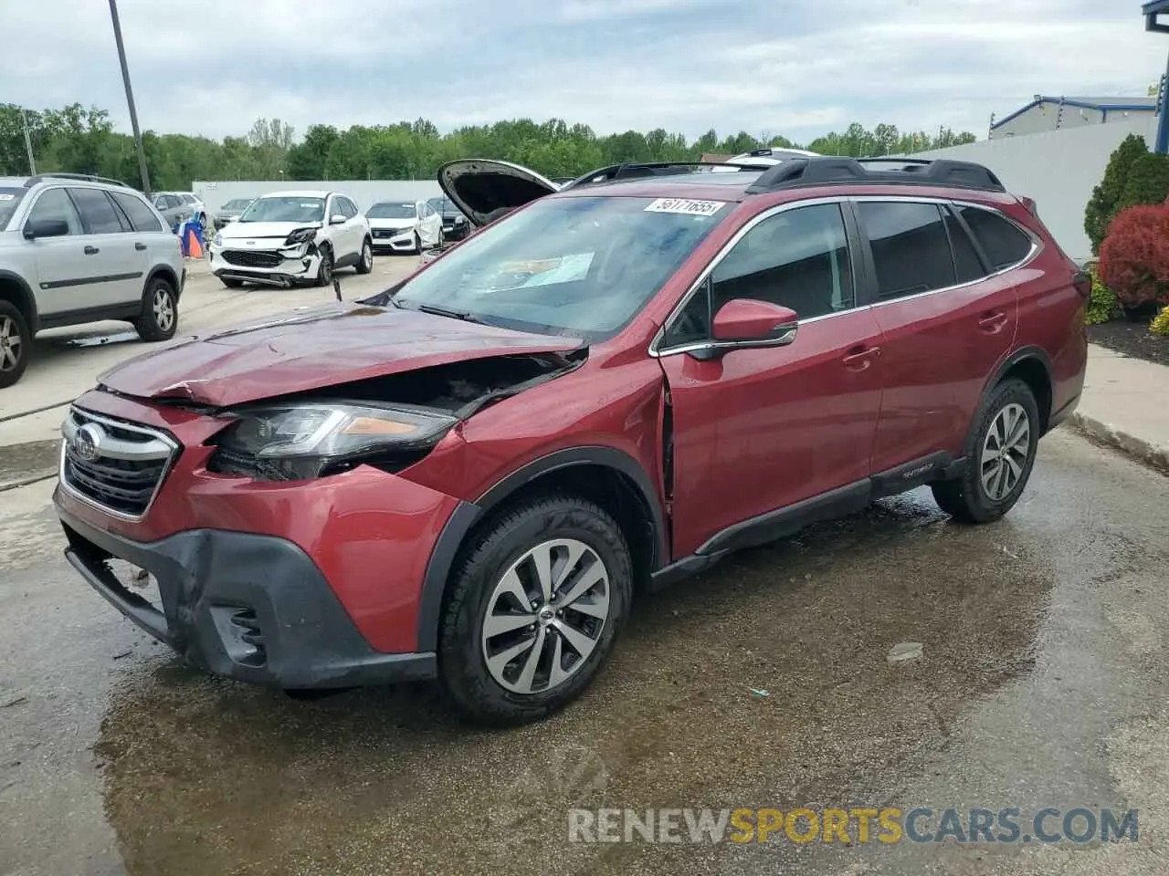 1 Photograph of a damaged car 4S4BTAFC3M3135657 SUBARU OUTBACK 2021