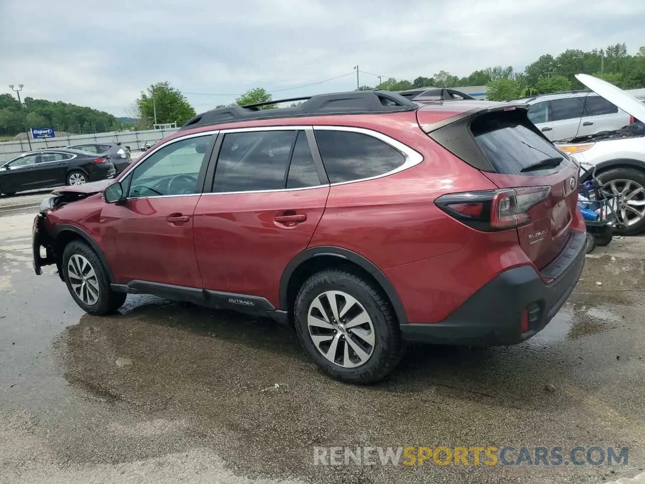 2 Photograph of a damaged car 4S4BTAFC3M3135657 SUBARU OUTBACK 2021