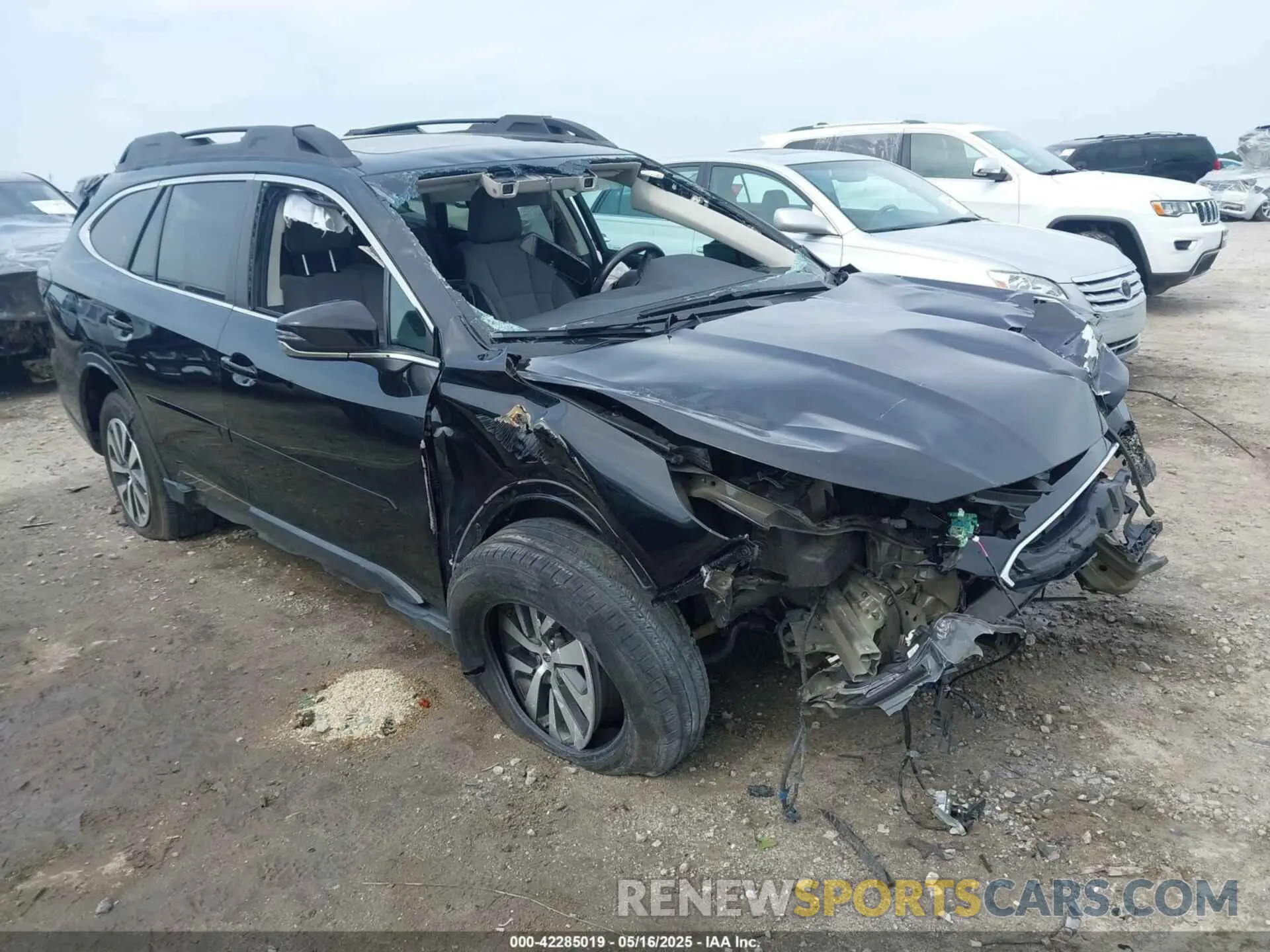 1 Photograph of a damaged car 4S4BTAFC5M3123588 SUBARU OUTBACK 2021