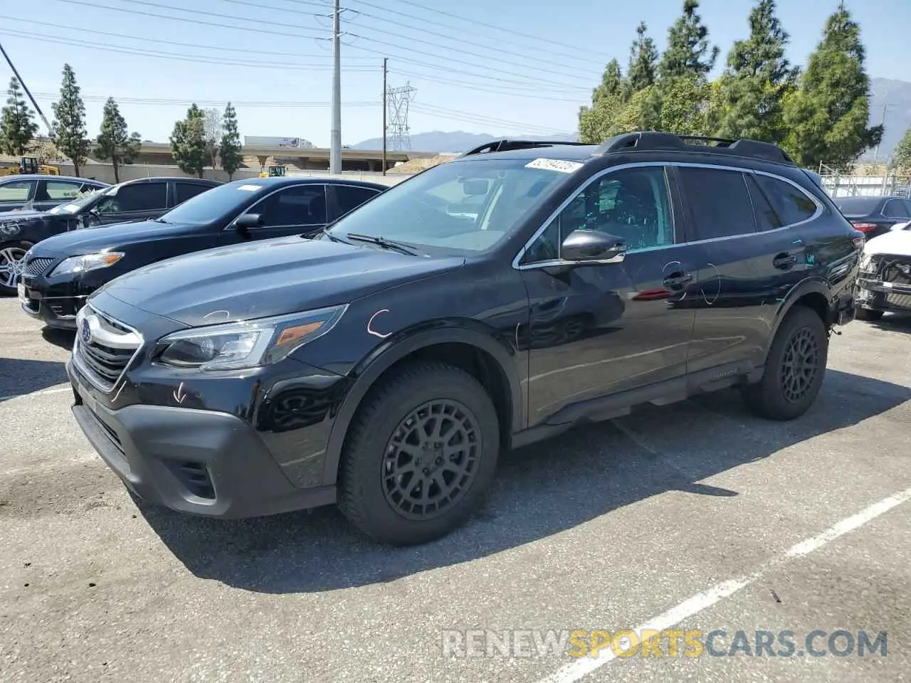 1 Photograph of a damaged car 4S4BTAFC5M3172452 SUBARU OUTBACK 2021