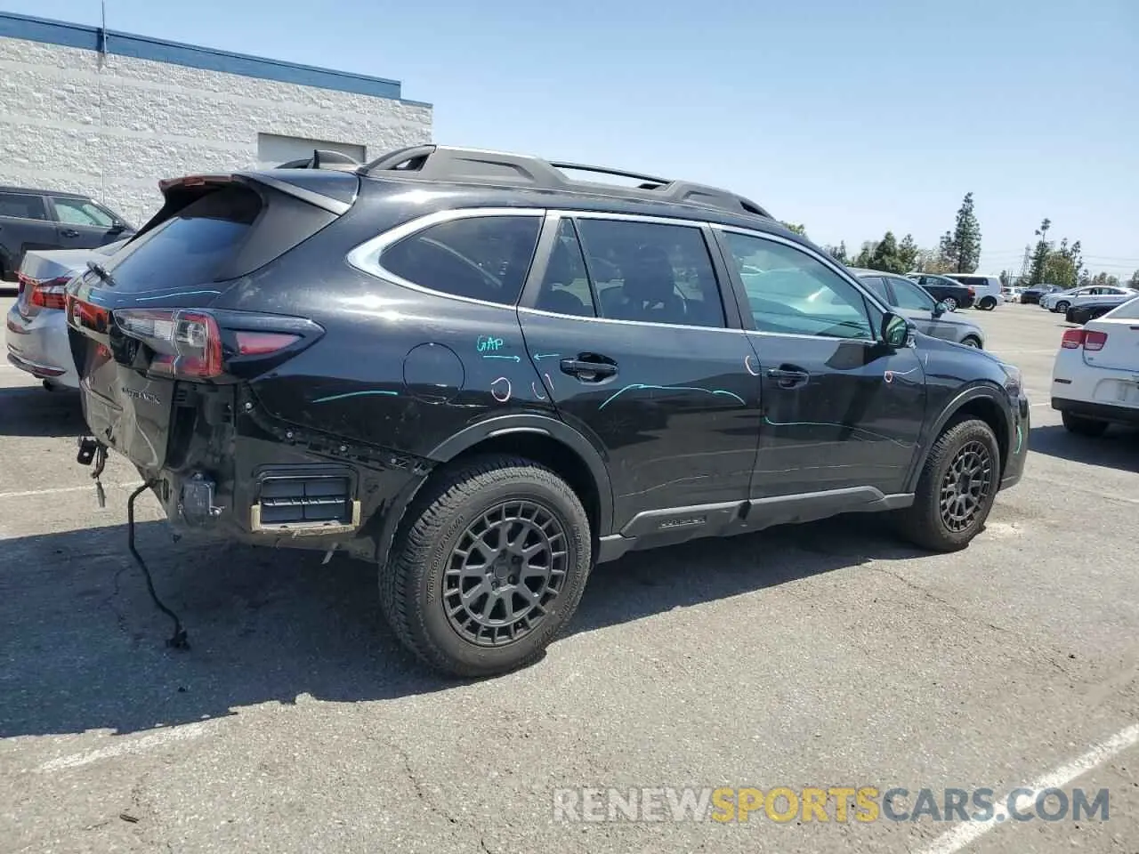 3 Photograph of a damaged car 4S4BTAFC5M3172452 SUBARU OUTBACK 2021