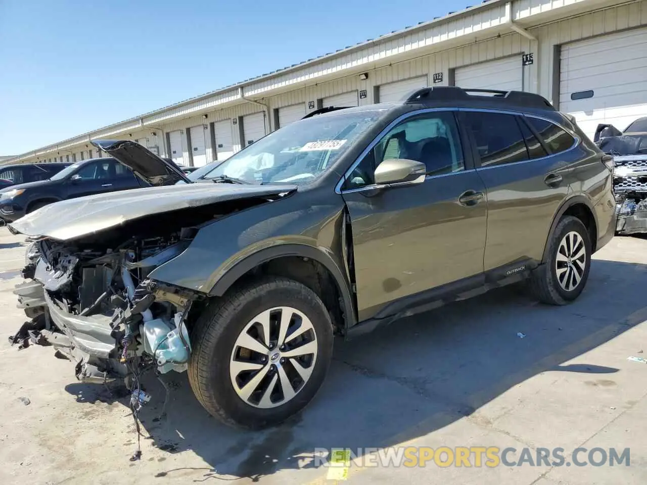 1 Photograph of a damaged car 4S4BTAFC5M3226560 SUBARU OUTBACK 2021