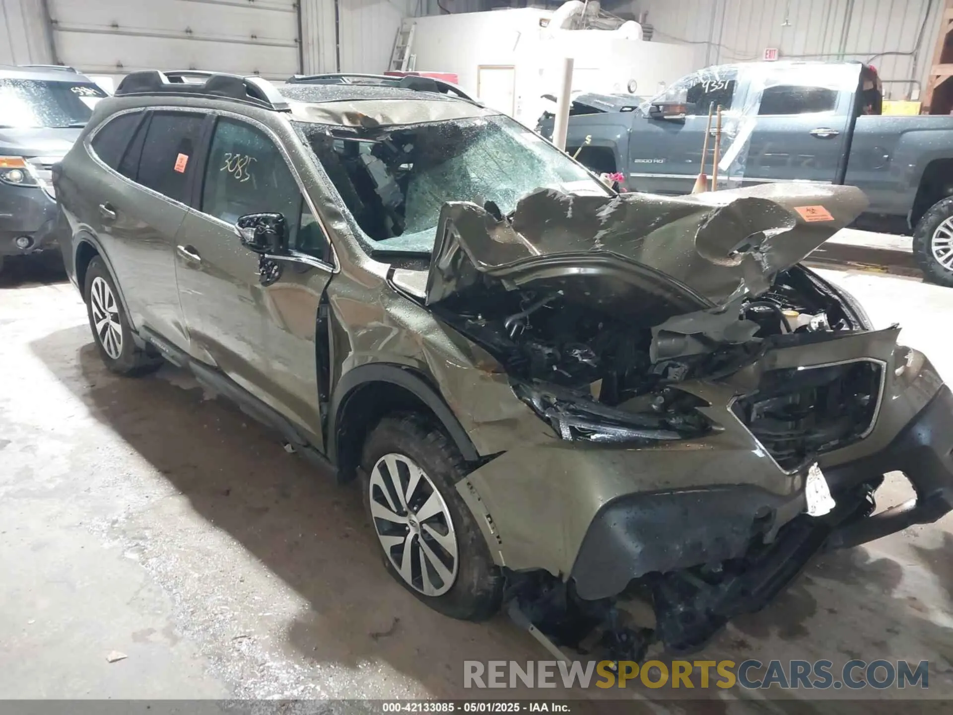 1 Photograph of a damaged car 4S4BTAFC6M3118044 SUBARU OUTBACK 2021