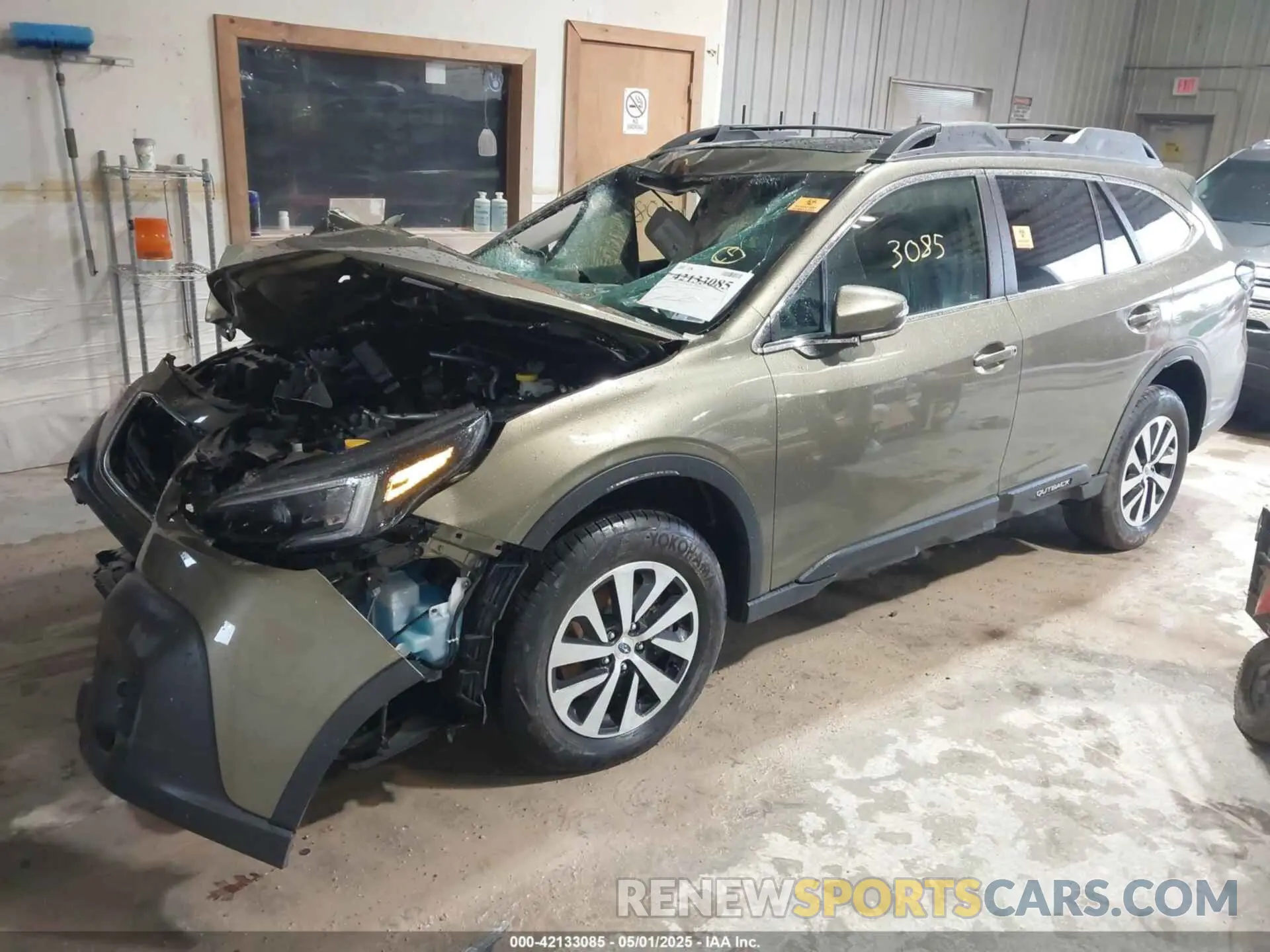 2 Photograph of a damaged car 4S4BTAFC6M3118044 SUBARU OUTBACK 2021