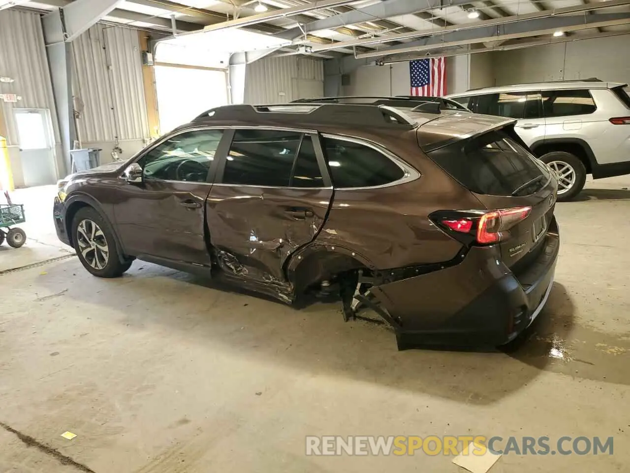 2 Photograph of a damaged car 4S4BTAMCXM3204752 SUBARU OUTBACK 2021