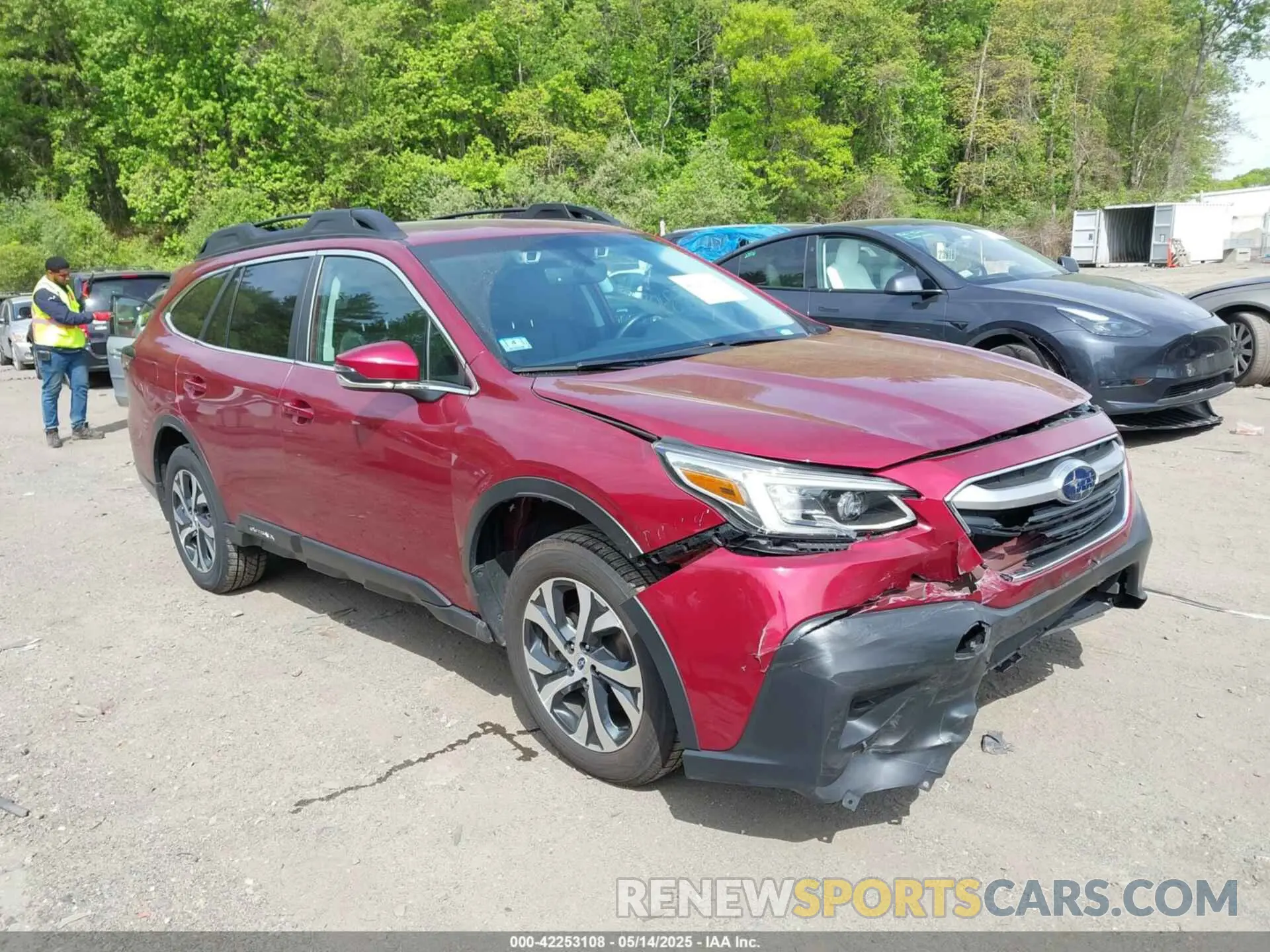 1 Photograph of a damaged car 4S4BTANC0M3190486 SUBARU OUTBACK 2021