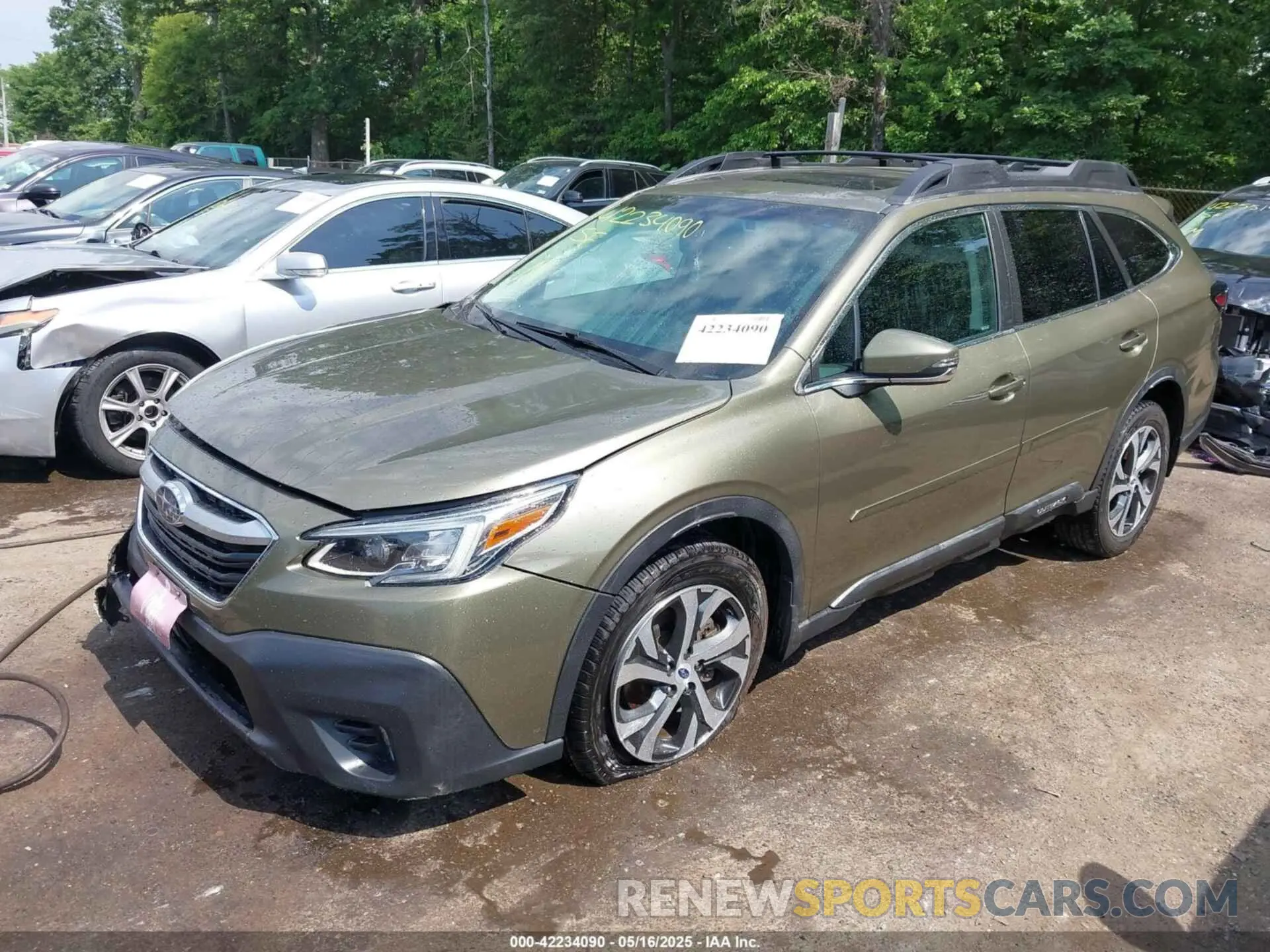 2 Photograph of a damaged car 4S4BTANC3M3211539 SUBARU OUTBACK 2021