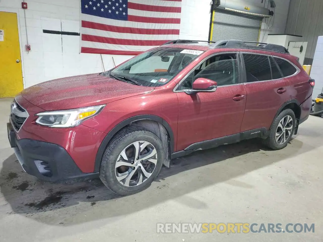 1 Photograph of a damaged car 4S4BTANC5M3135497 SUBARU OUTBACK 2021