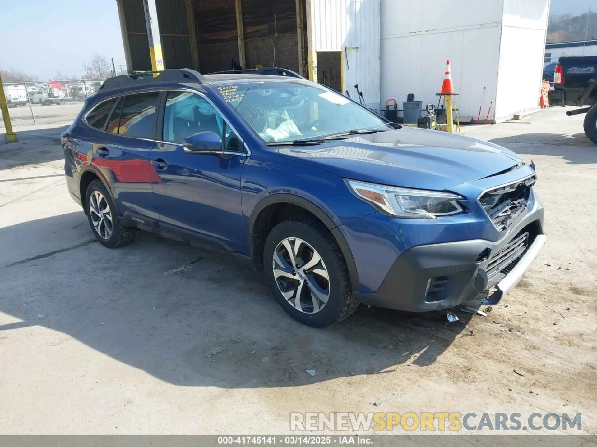1 Photograph of a damaged car 4S4BTANC5M3151716 SUBARU OUTBACK 2021