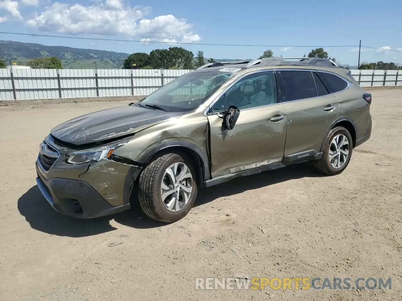 1 Photograph of a damaged car 4S4BTAPC0M3107779 SUBARU OUTBACK 2021