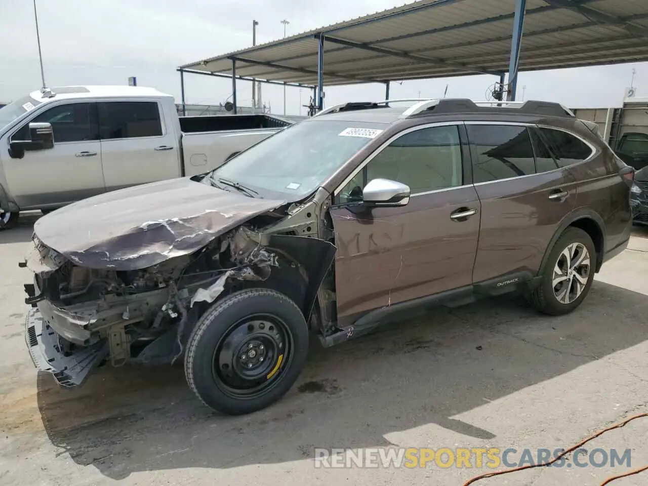 1 Photograph of a damaged car 4S4BTAPC6M3200189 SUBARU OUTBACK 2021