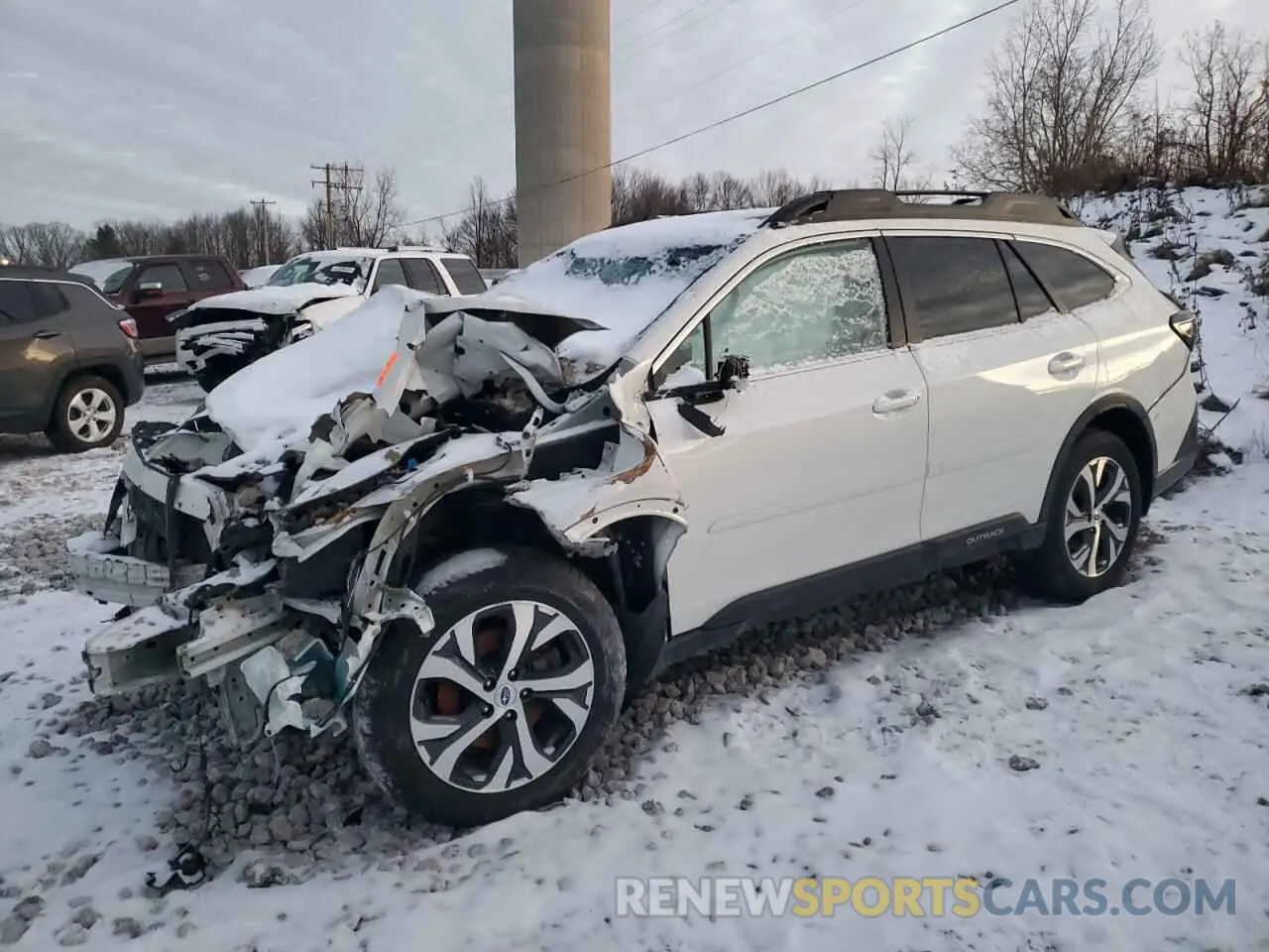 1 Photograph of a damaged car 4S4BTGND0M3158276 SUBARU OUTBACK 2021