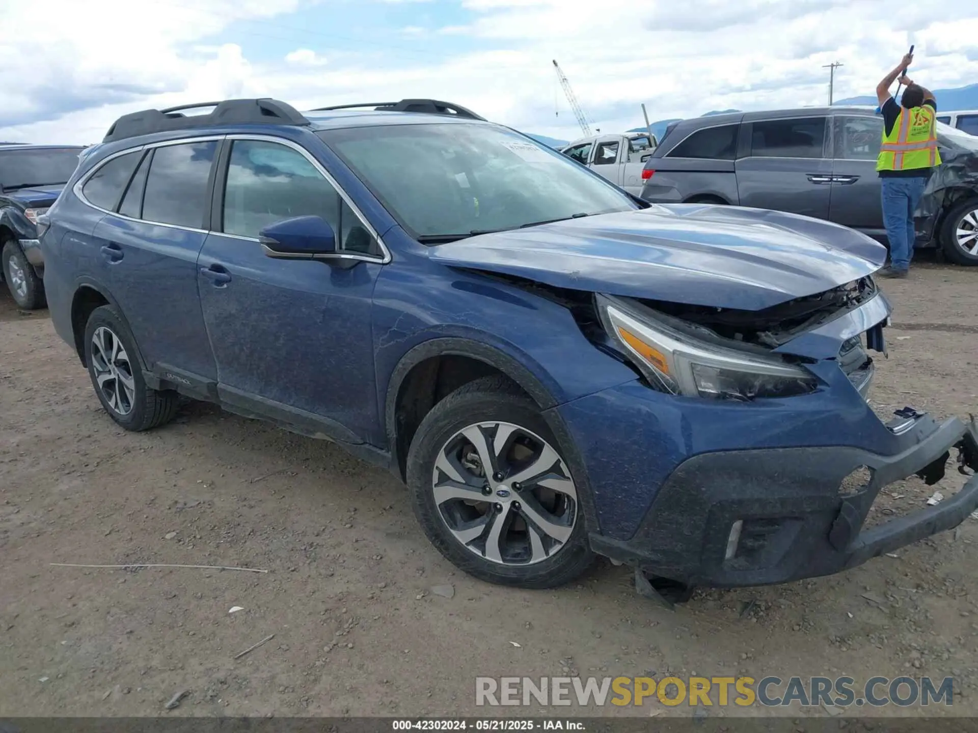 1 Photograph of a damaged car 4S4BTGND4M3224537 SUBARU OUTBACK 2021
