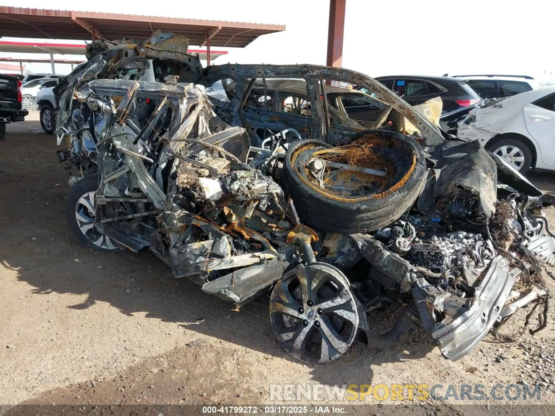 1 Photograph of a damaged car 4S4BTGND9M3174492 SUBARU OUTBACK 2021