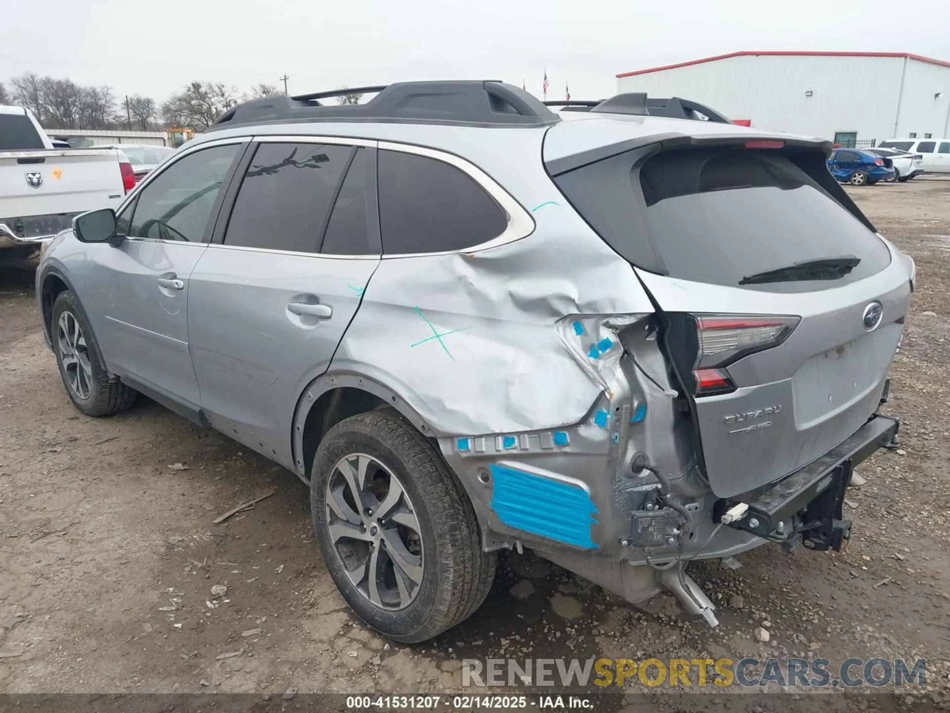 3 Photograph of a damaged car 4S4BTGNDXM3144739 SUBARU OUTBACK 2021