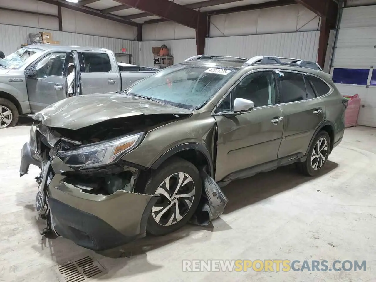 1 Photograph of a damaged car 4S4BTGPDXM3100401 SUBARU OUTBACK 2021