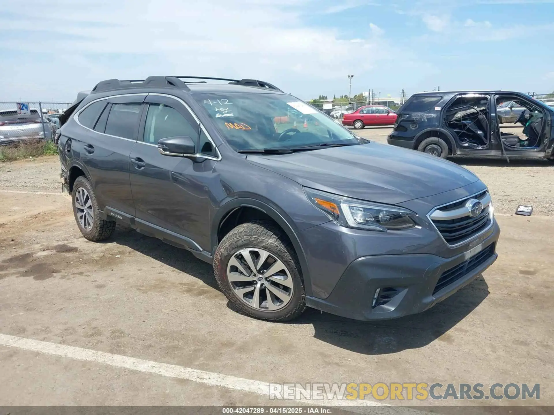 1 Photograph of a damaged car 4S4BTADC5N3203624 SUBARU OUTBACK 2022