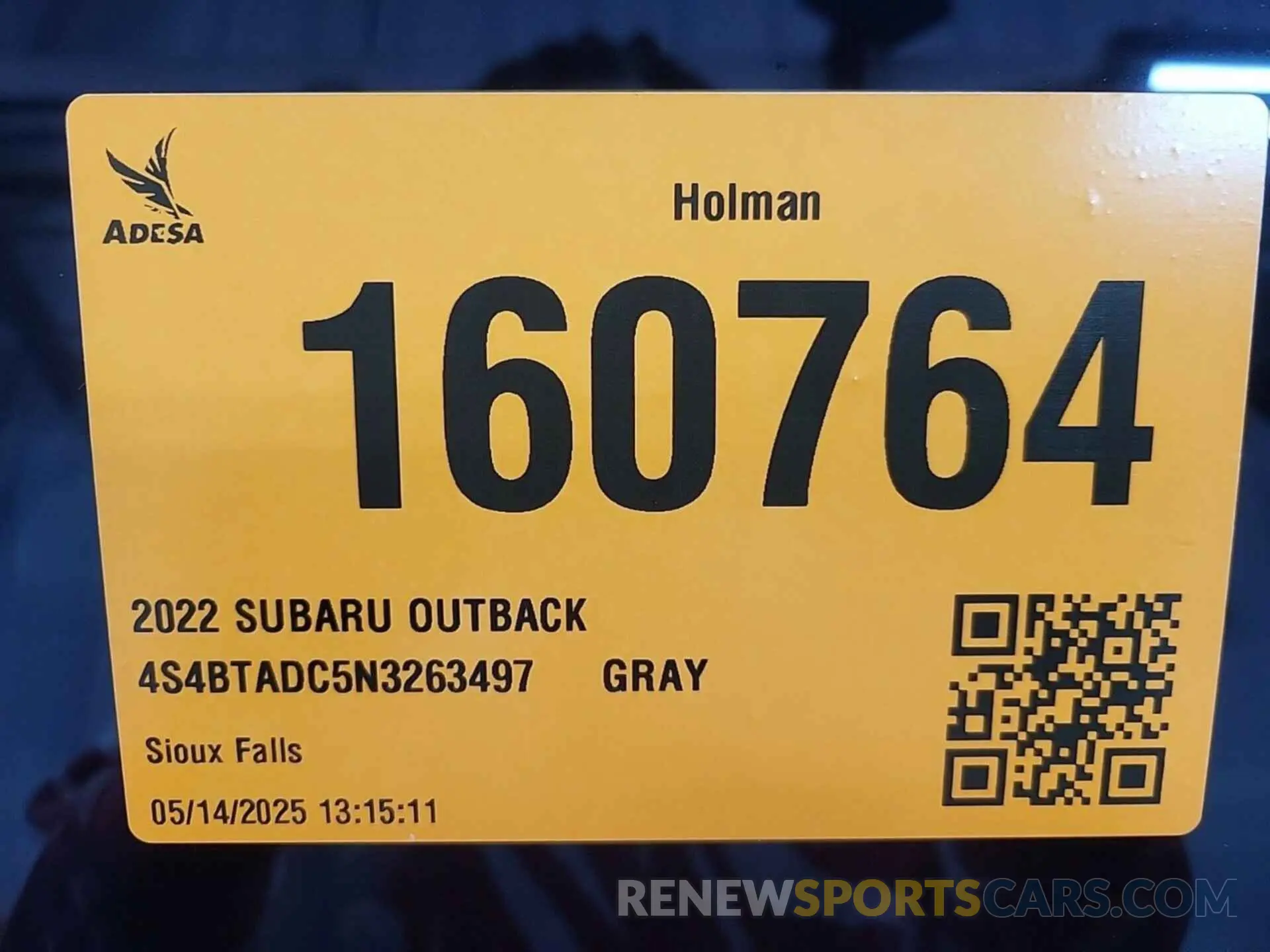 27 Photograph of a damaged car 4S4BTADC5N3263497 SUBARU OUTBACK 2022