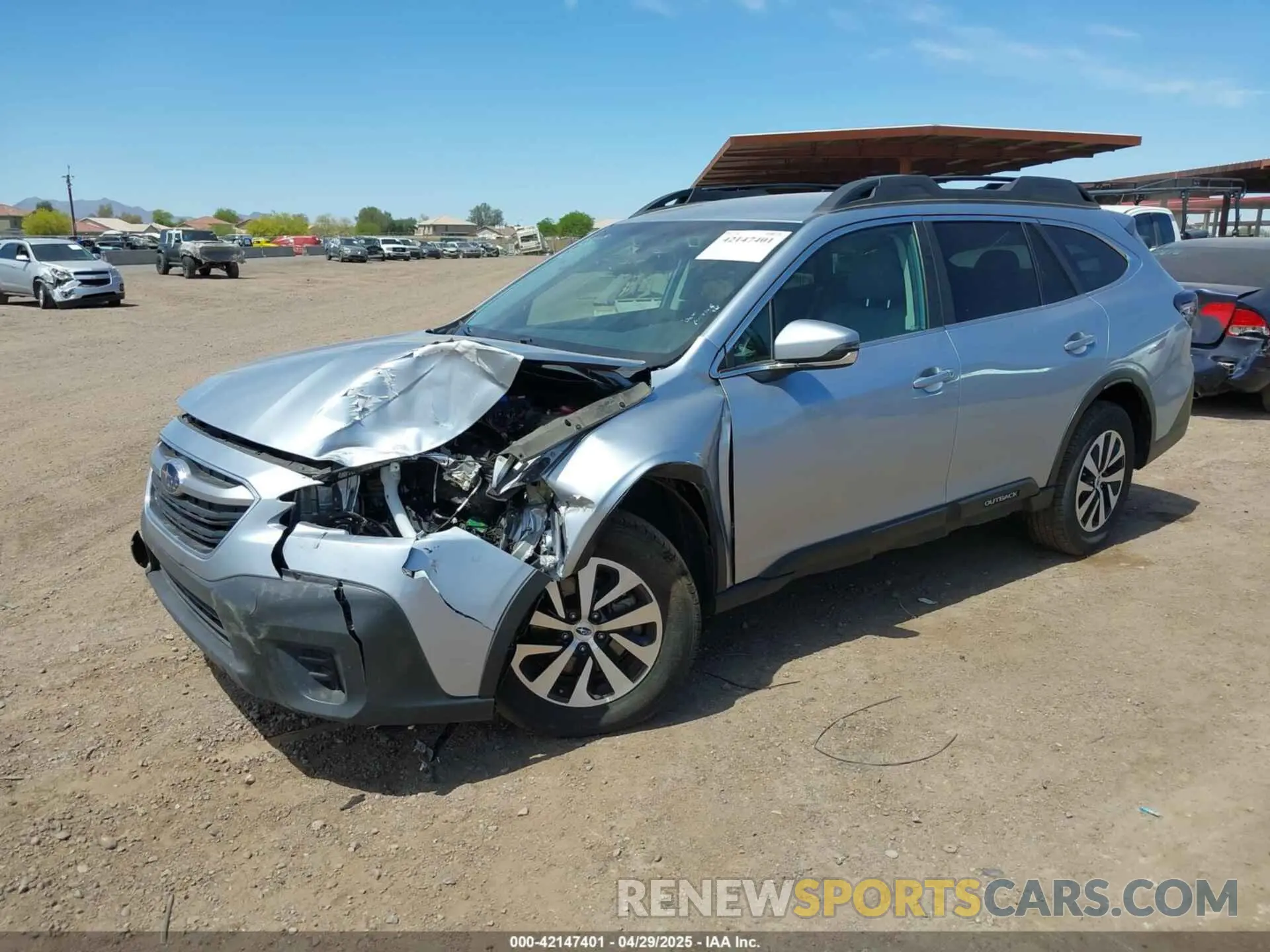 2 Photograph of a damaged car 4S4BTADC6N3201333 SUBARU OUTBACK 2022