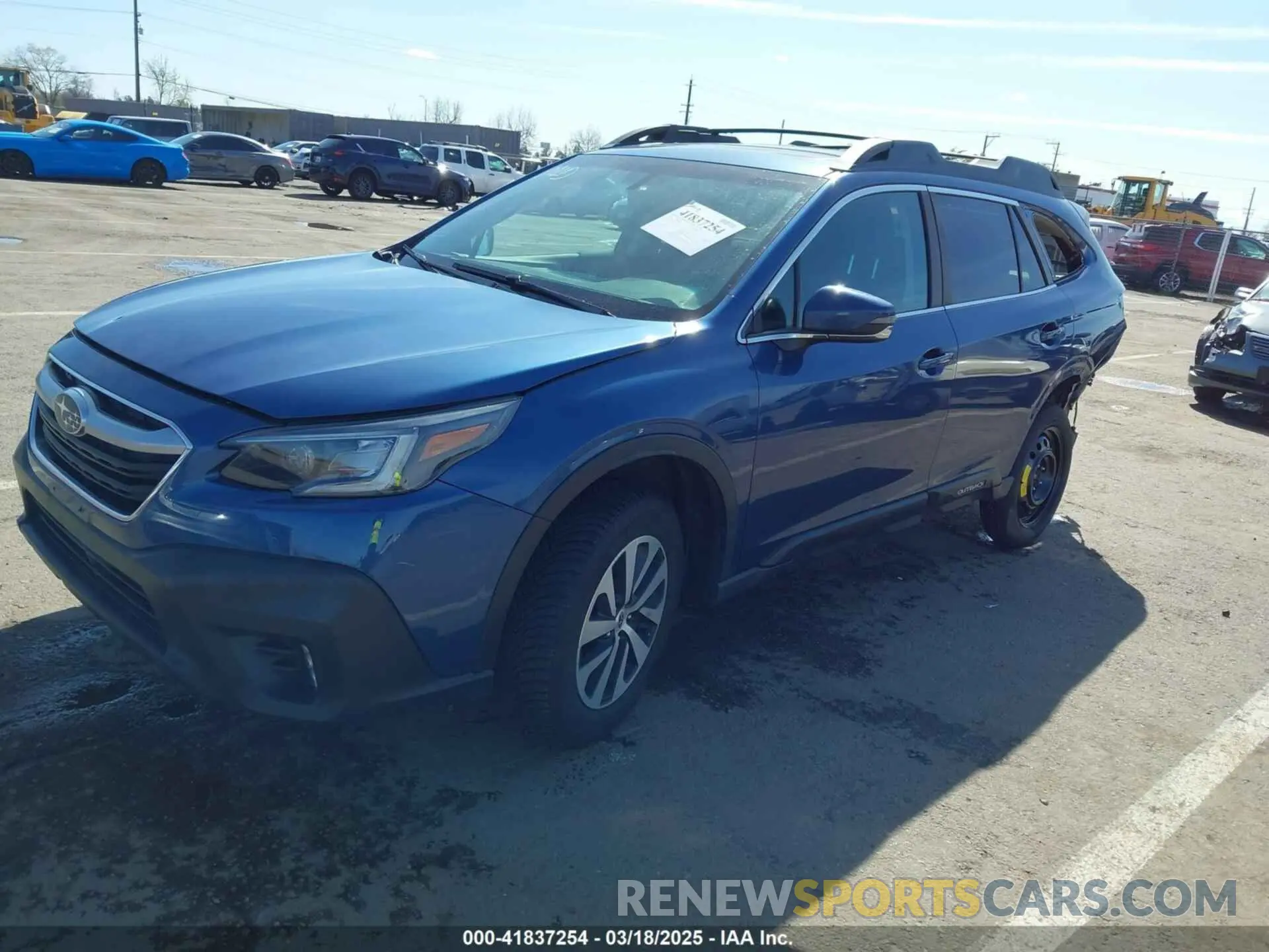 2 Photograph of a damaged car 4S4BTAFC6N3173756 SUBARU OUTBACK 2022