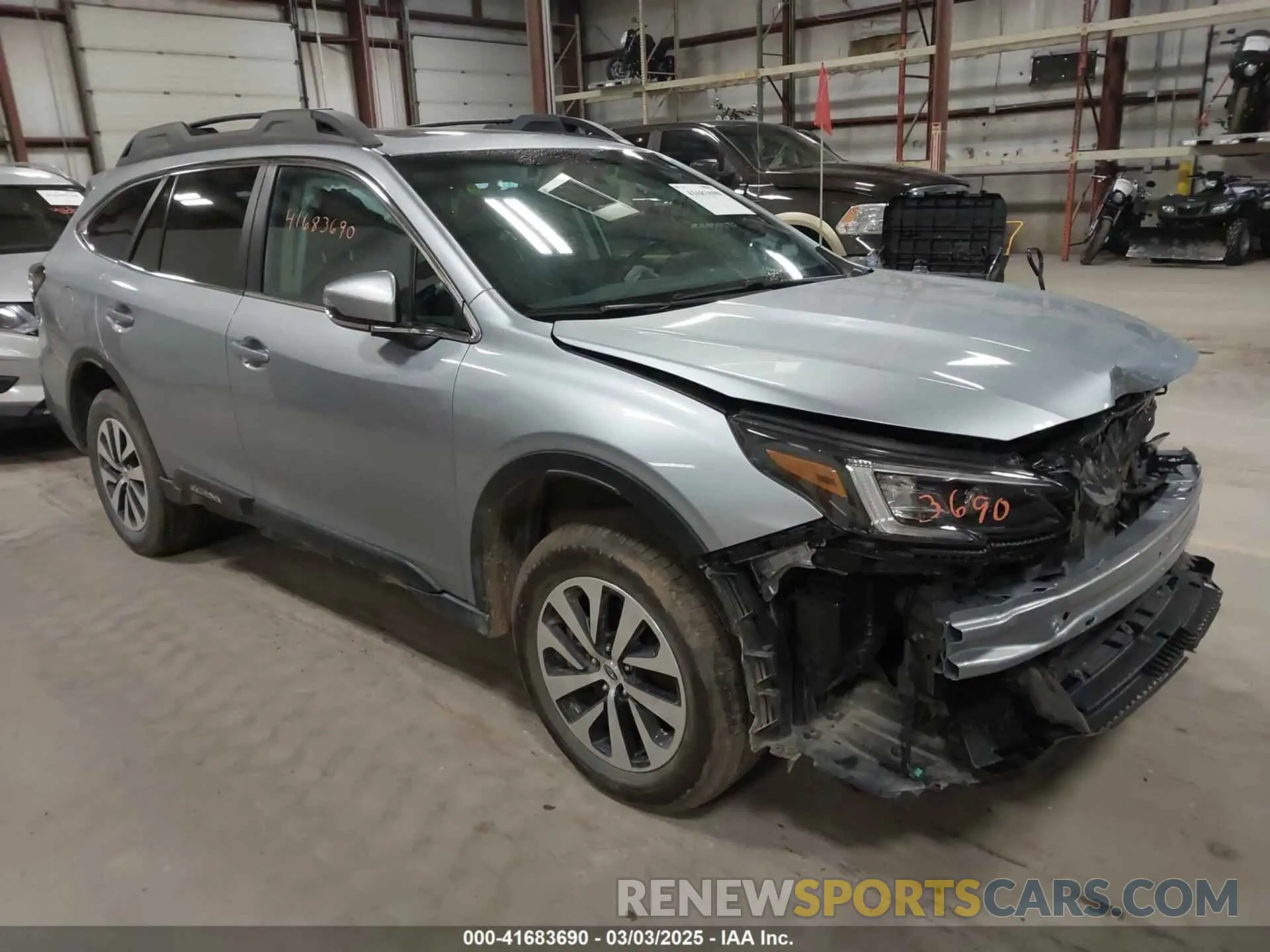 1 Photograph of a damaged car 4S4BTAFC9N3222268 SUBARU OUTBACK 2022