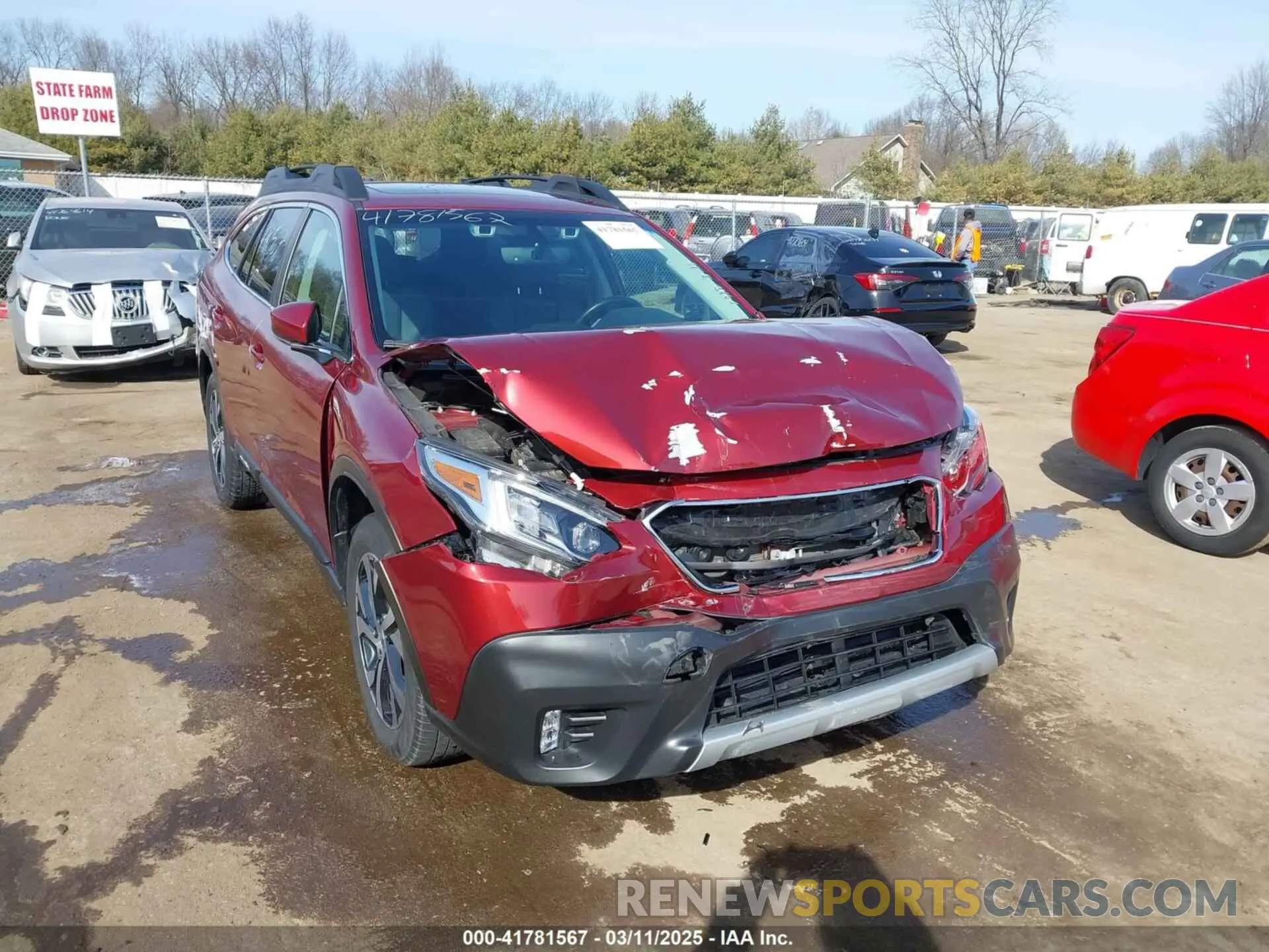 1 Photograph of a damaged car 4S4BTANC1N3215882 SUBARU OUTBACK 2022